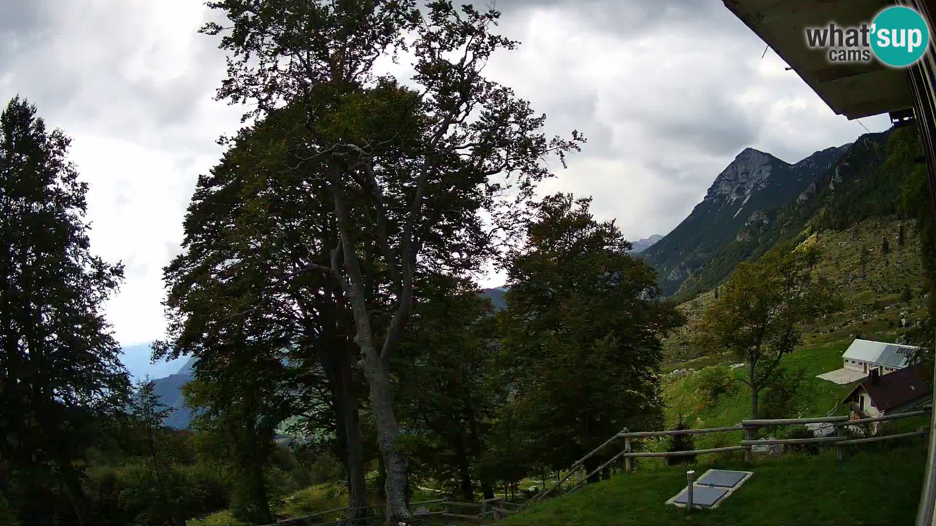 Planina Razor Mountain Hut live cam (1315) | view to Tolminski Migovec