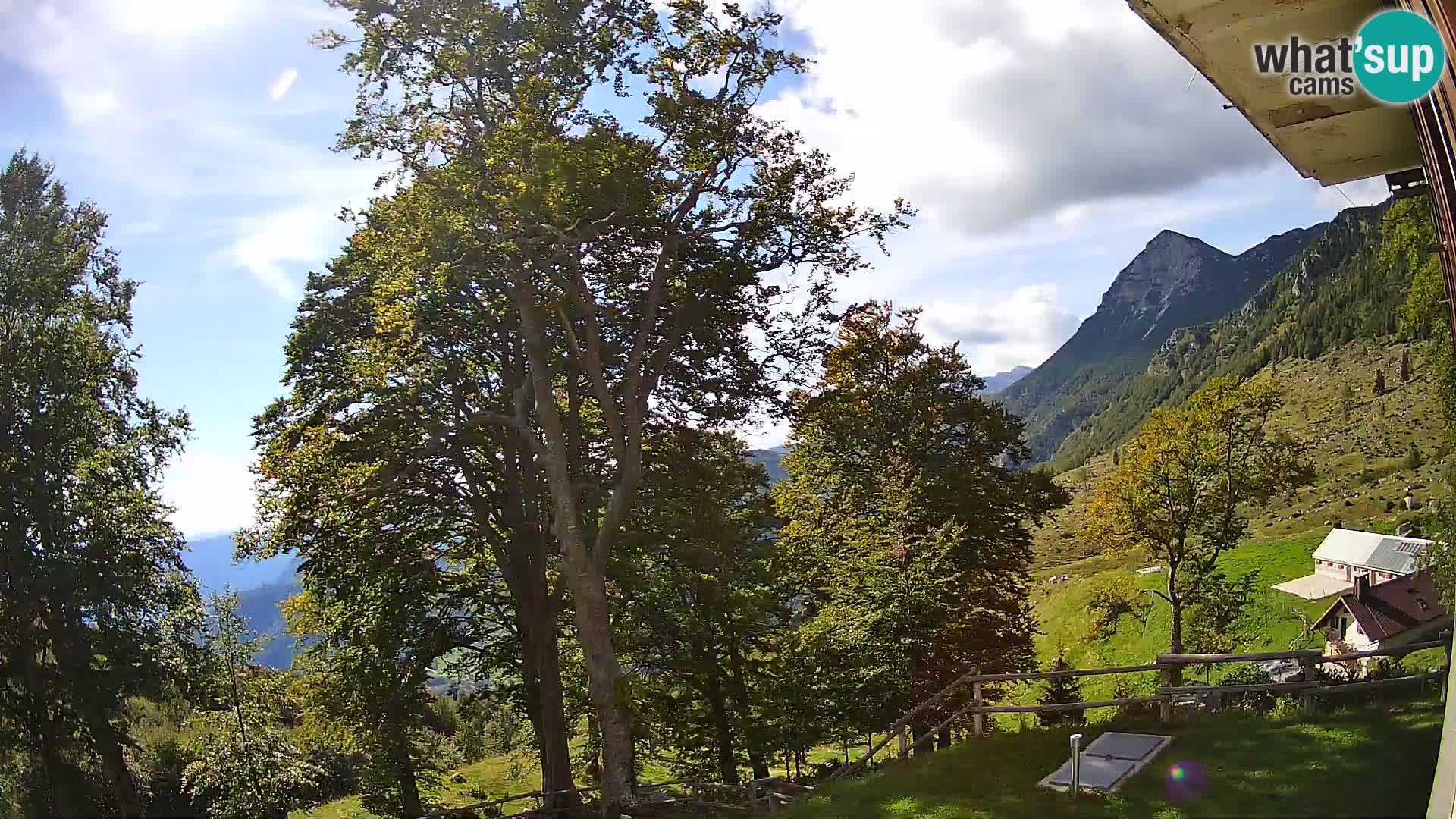 Planina Razor Mountain Hut live cam (1315) | view to Tolminski Migovec