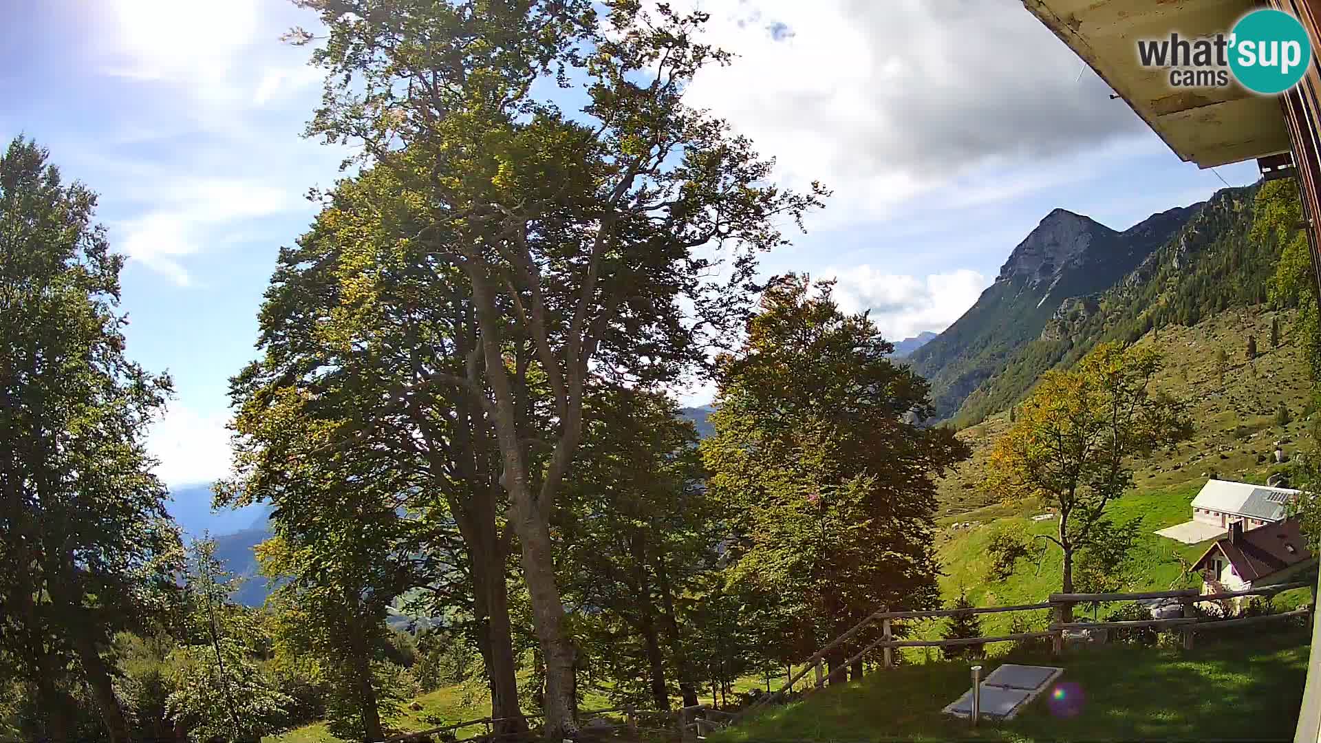 Planina Razor Bergütte Webcam (1315) | Blick auf Tolminski Migovec