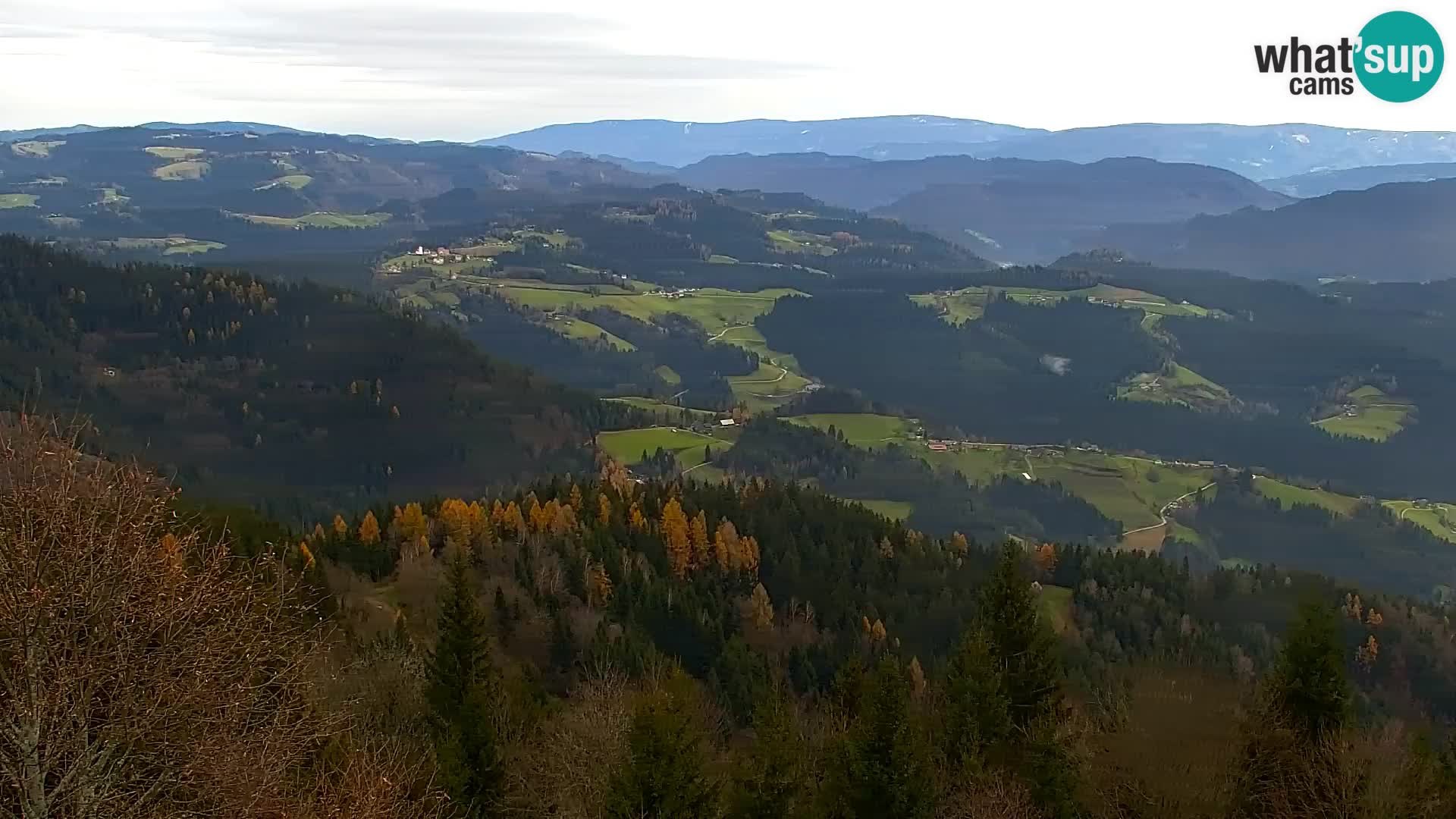 Webcam Kapunar | Monte Kapuna hacia Austria y Pohorje