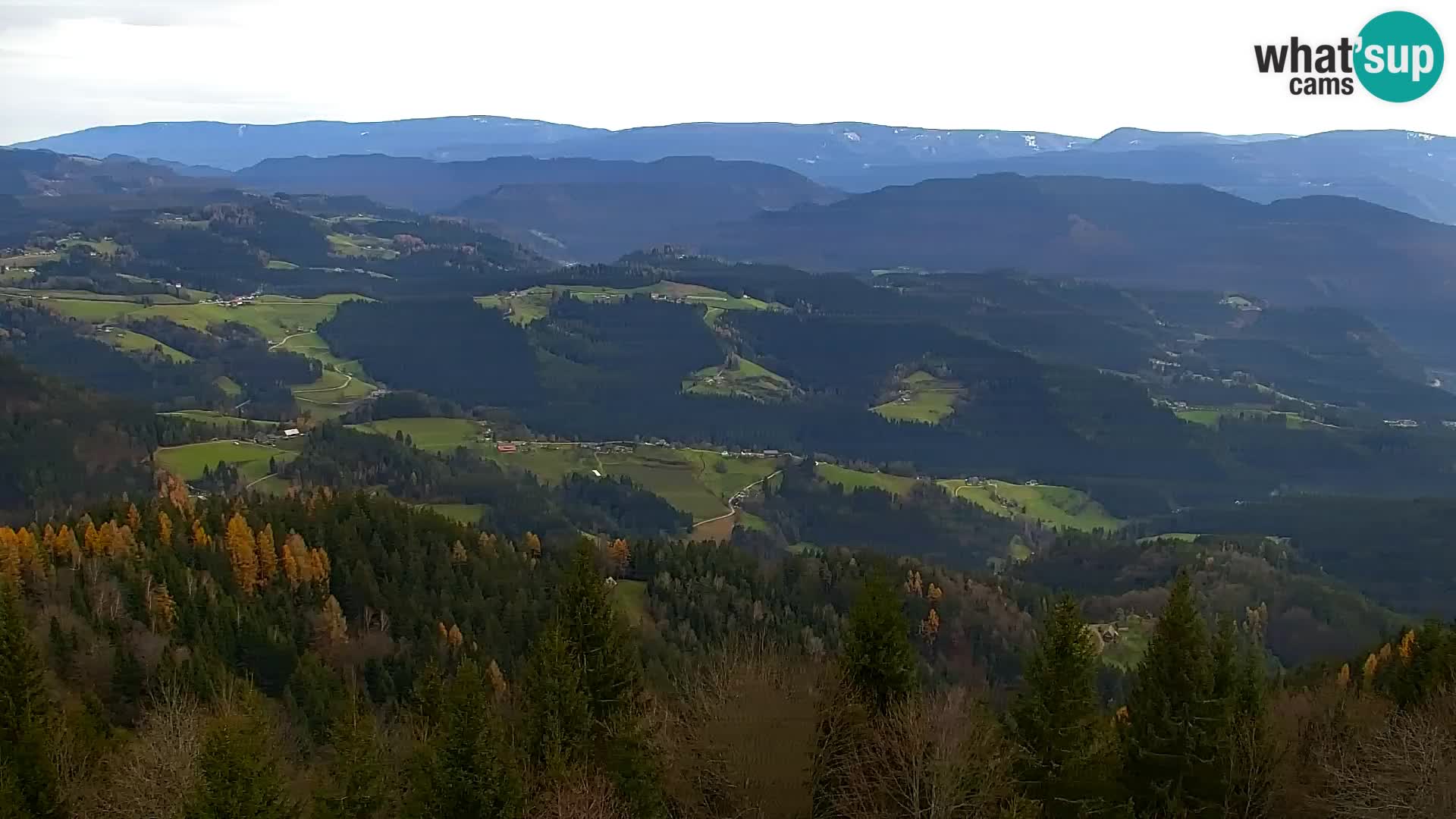 Webcam Kapunar | Monte Kapuna hacia Austria y Pohorje