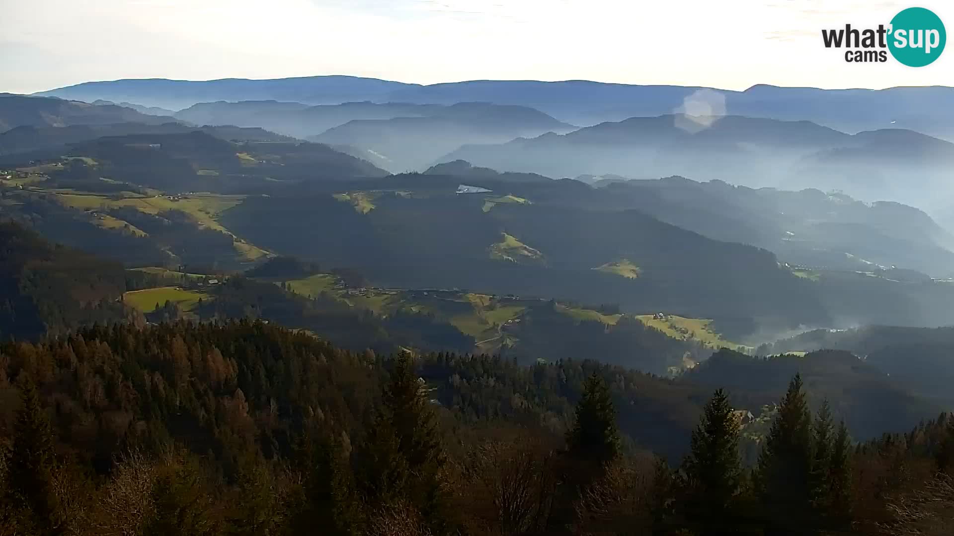 Webcam Kapunar | Monte Kapuna hacia Austria y Pohorje