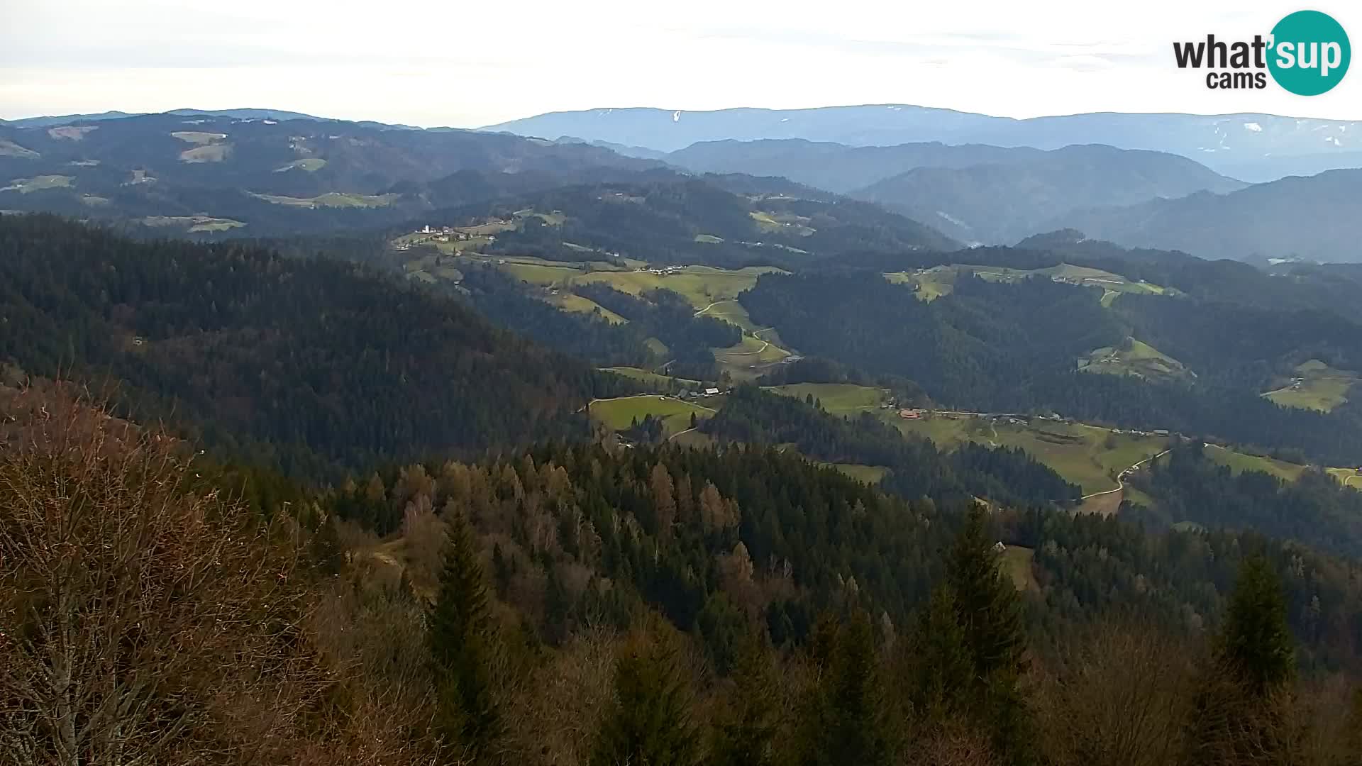 Webcam Kapunar | Monte Kapuna hacia Austria y Pohorje