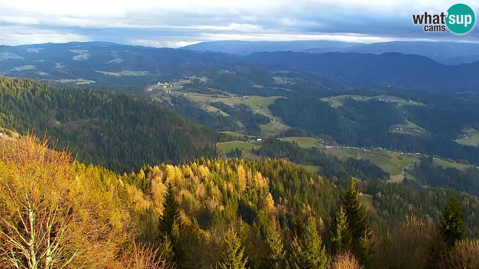 Webcam Kapunar | Monte Kapuna hacia Austria y Pohorje