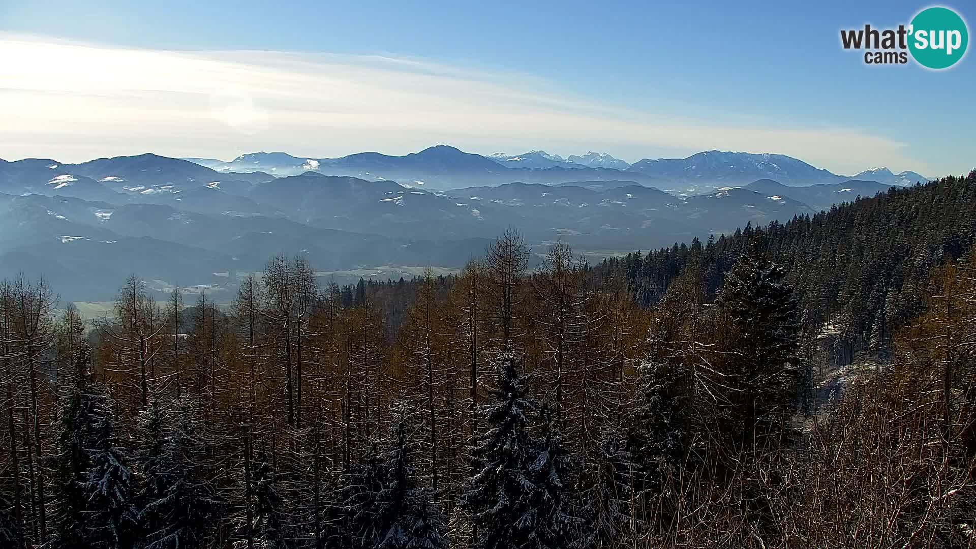 Webcam Kapunar | Monte Kapuna hacia Austria y Pohorje