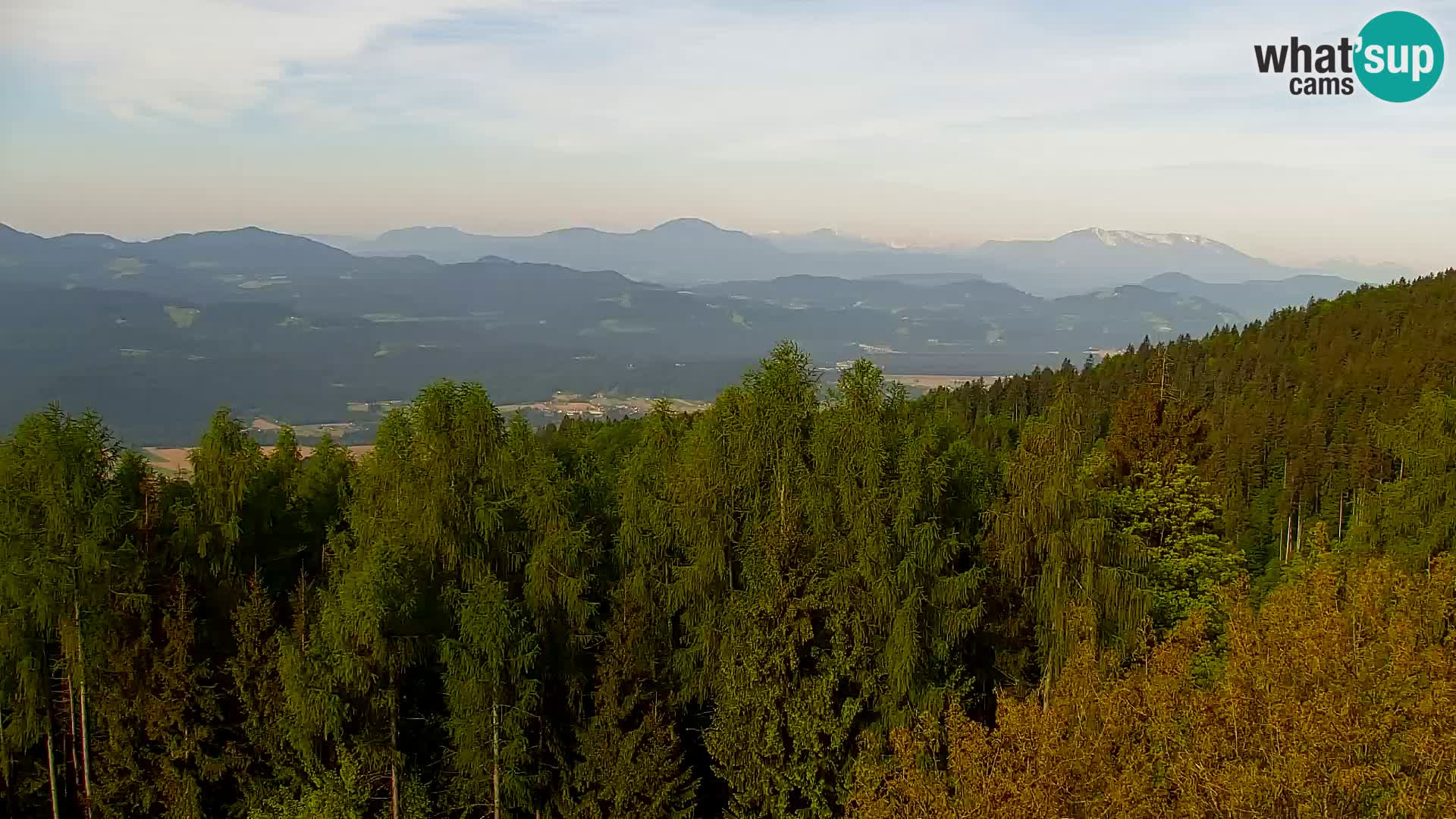 Webcam Kapunar | Monte Kapuna hacia Austria y Pohorje
