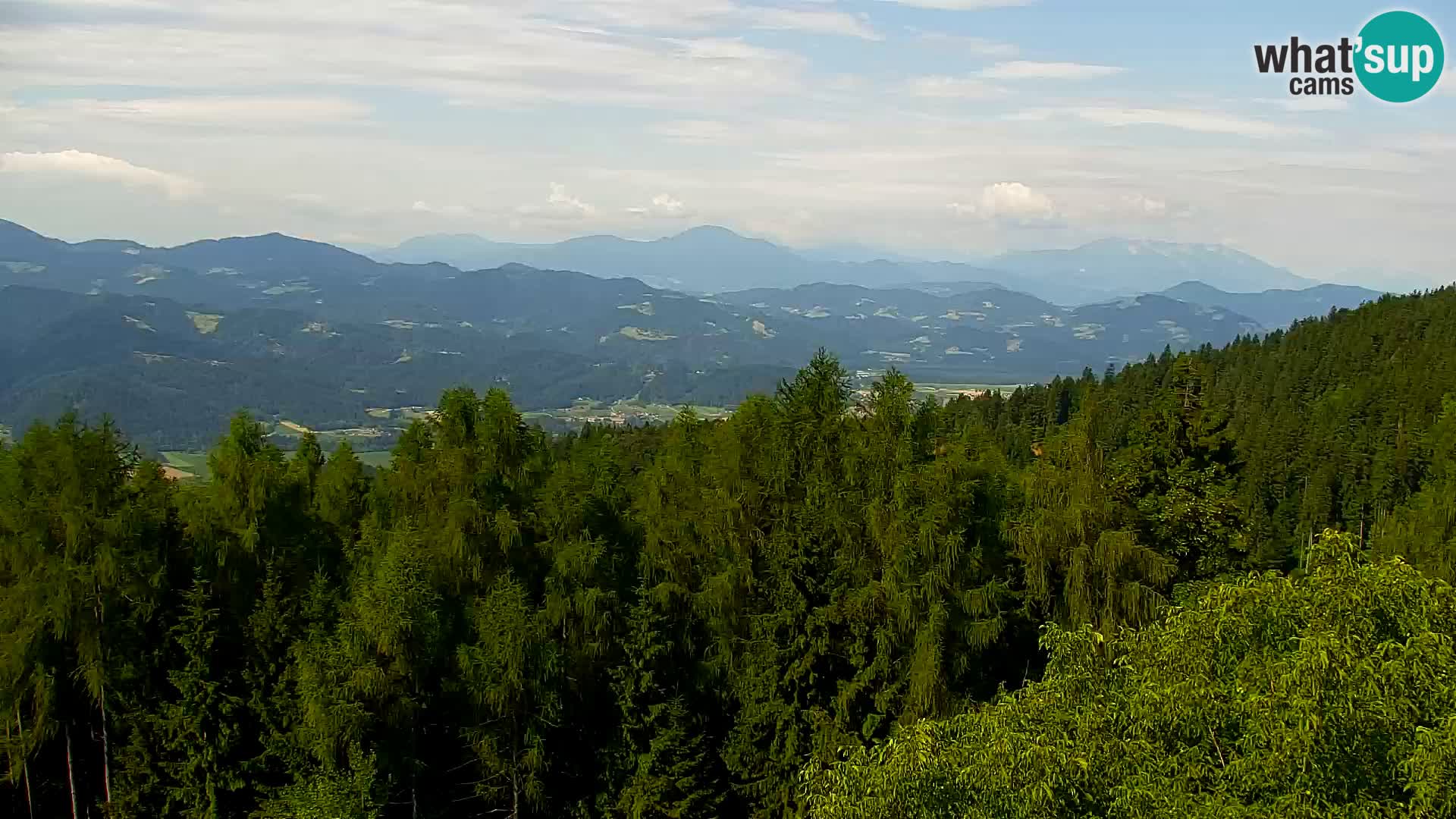 Webcam Kapunar | Monte Kapuna hacia Austria y Pohorje