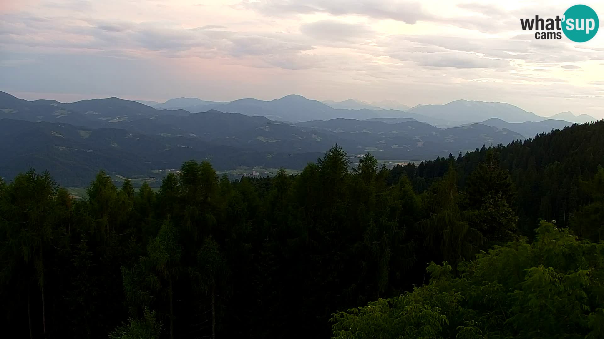 Webcam Kapunar | Monte Kapuna hacia Austria y Pohorje