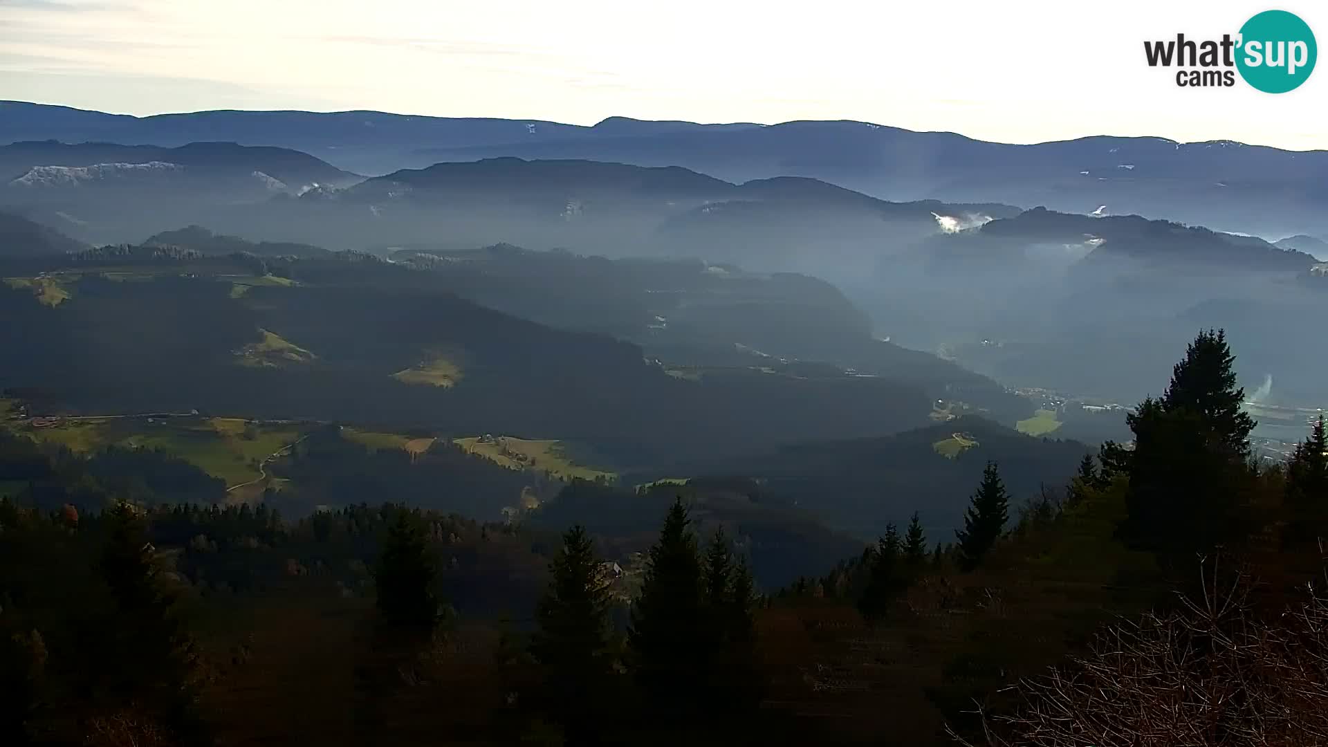 Webcam Kapunar | Monte Kapuna hacia Austria y Pohorje