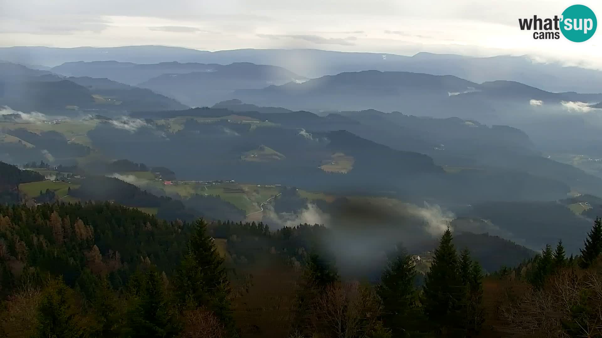 Webcam Kapunar | Monte Kapuna hacia Austria y Pohorje