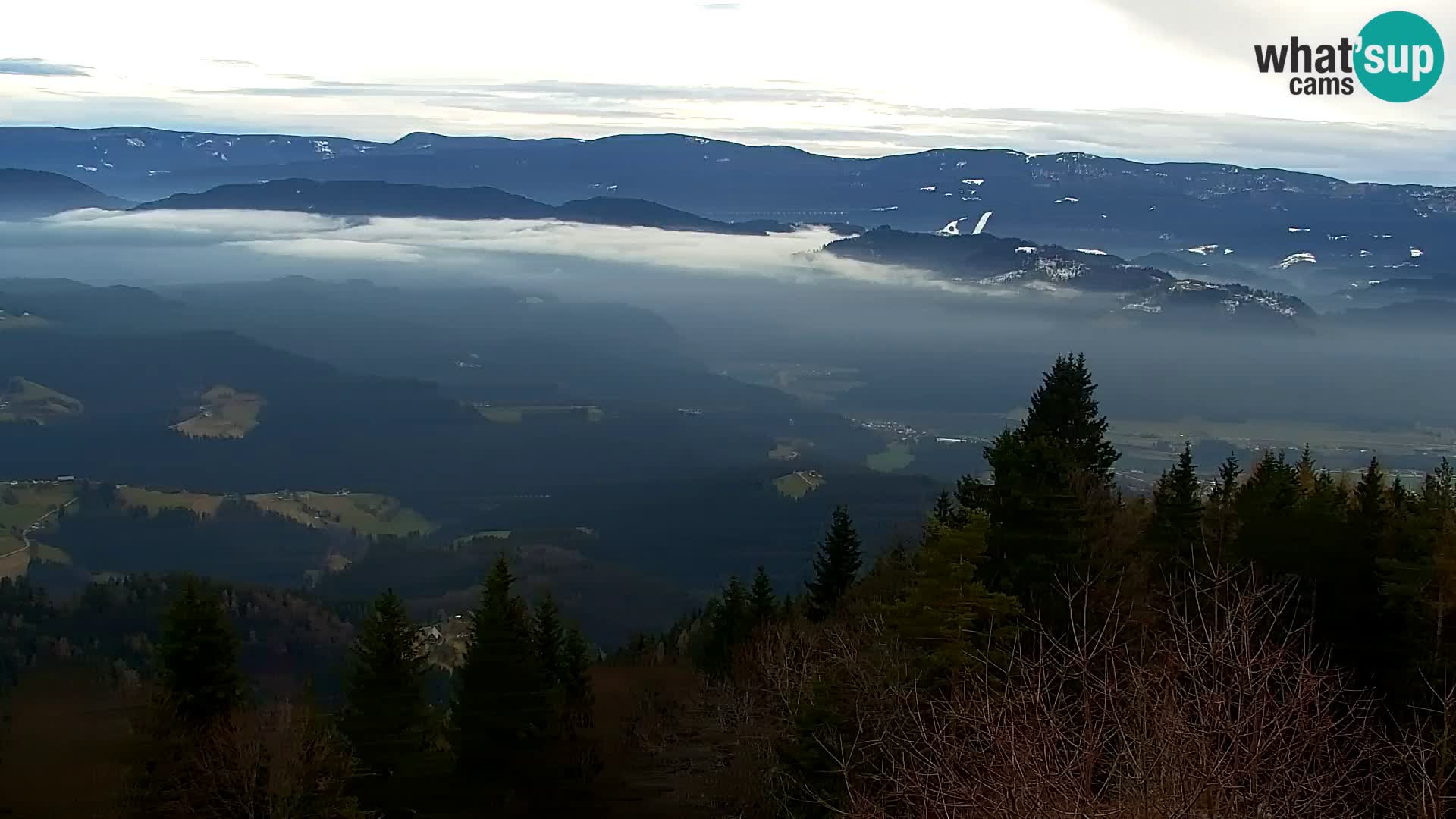 Webcam Kapunar | Monte Kapuna hacia Austria y Pohorje
