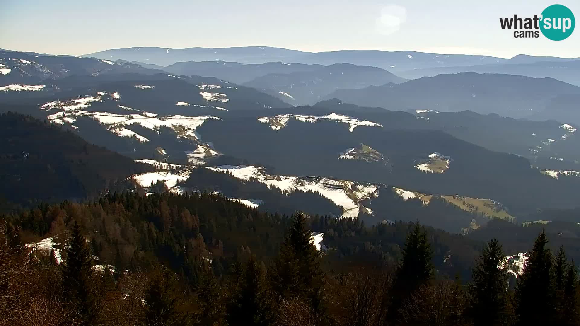 Webcam Kapunar | Monte Kapuna hacia Austria y Pohorje