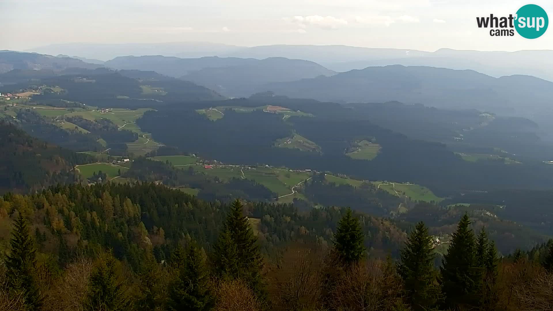 Webcam Kapunar | Monte Kapuna hacia Austria y Pohorje