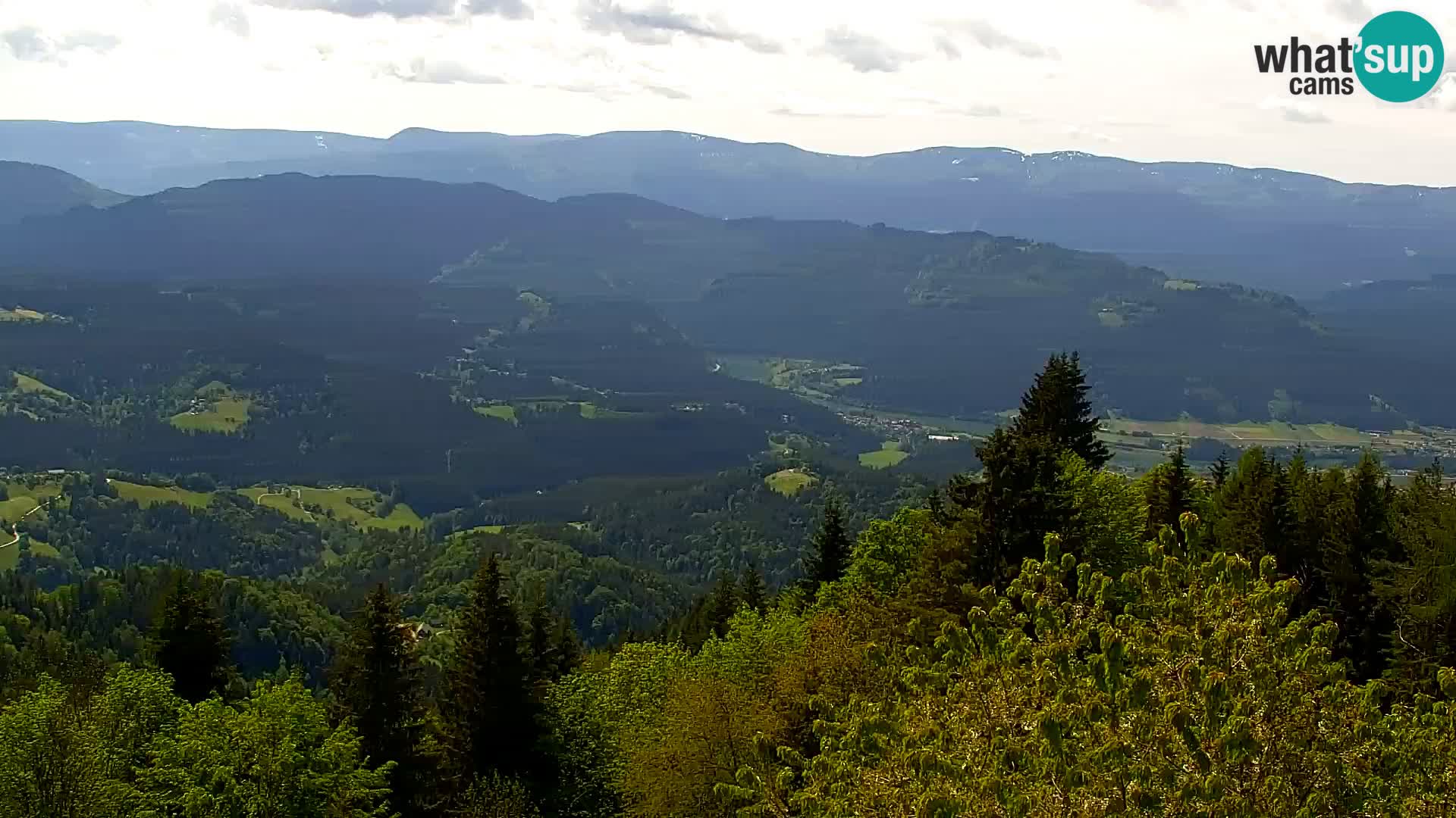 Webcam Kapunar | Monte Kapuna hacia Austria y Pohorje
