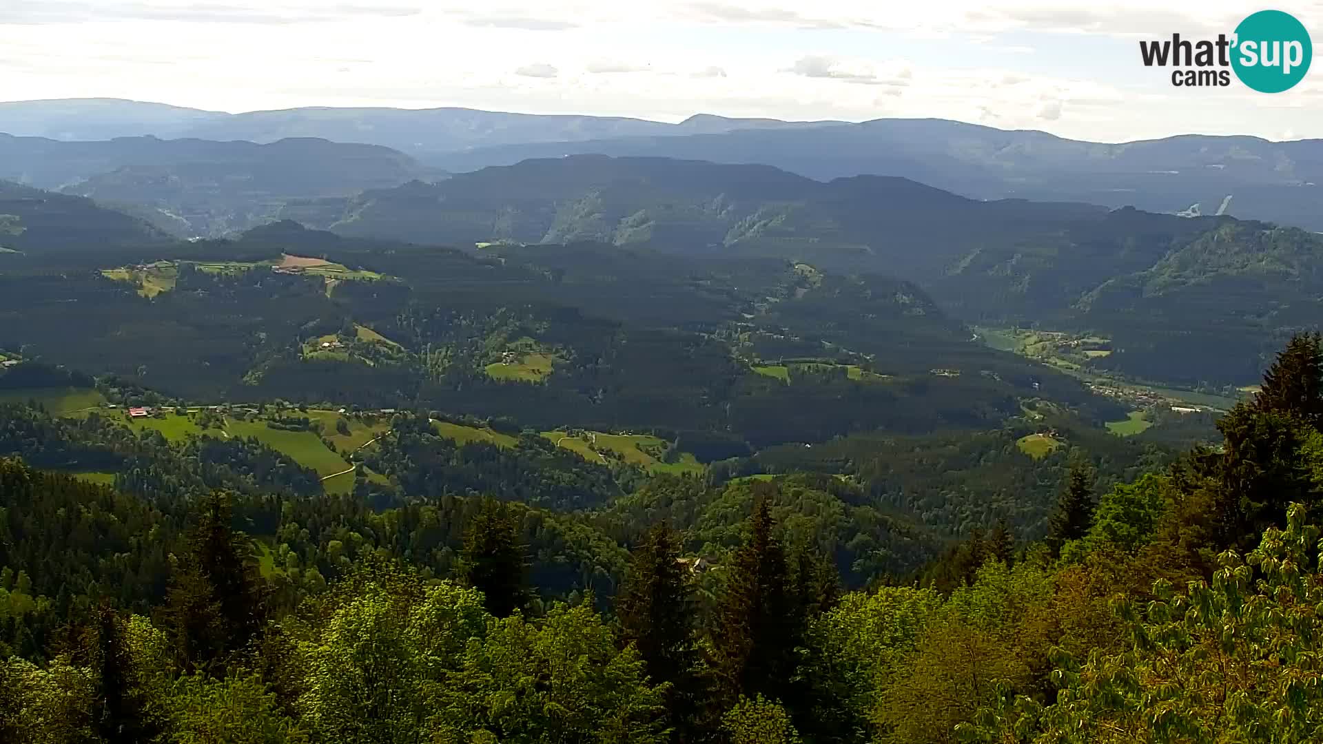 Webcam Kapunar | Monte Kapuna hacia Austria y Pohorje