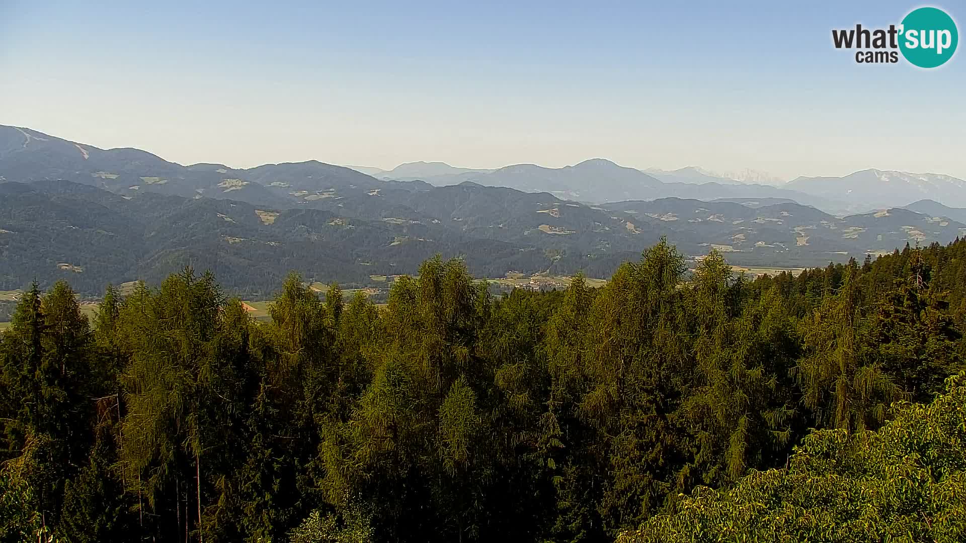 Webcam Kapunar | Monte Kapuna hacia Austria y Pohorje