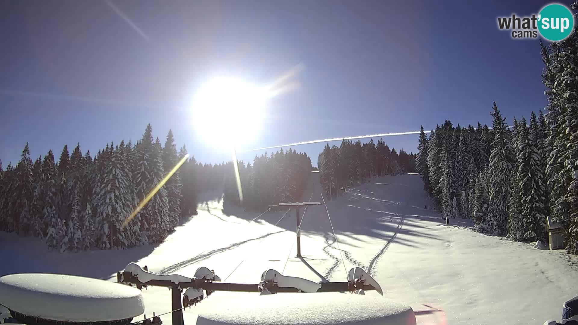 Skigebiet Rogla Webcam Ostruščica Piste 1 und 2