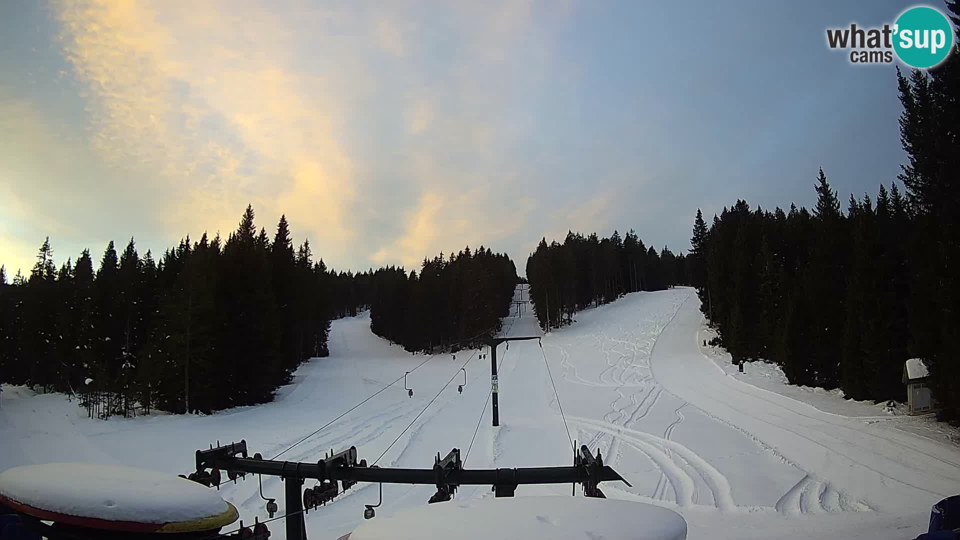 Comprensorio sciistico Rogla Webcam live Ostruščica piste 1 e 2