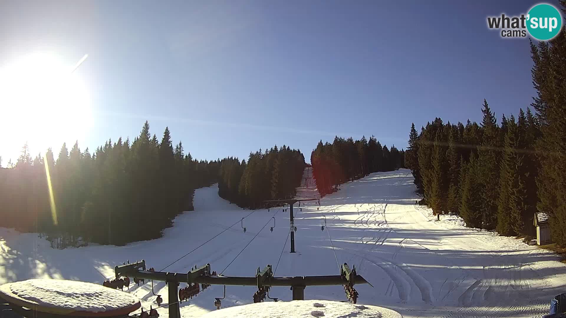 Comprensorio sciistico Rogla Webcam live Ostruščica piste 1 e 2