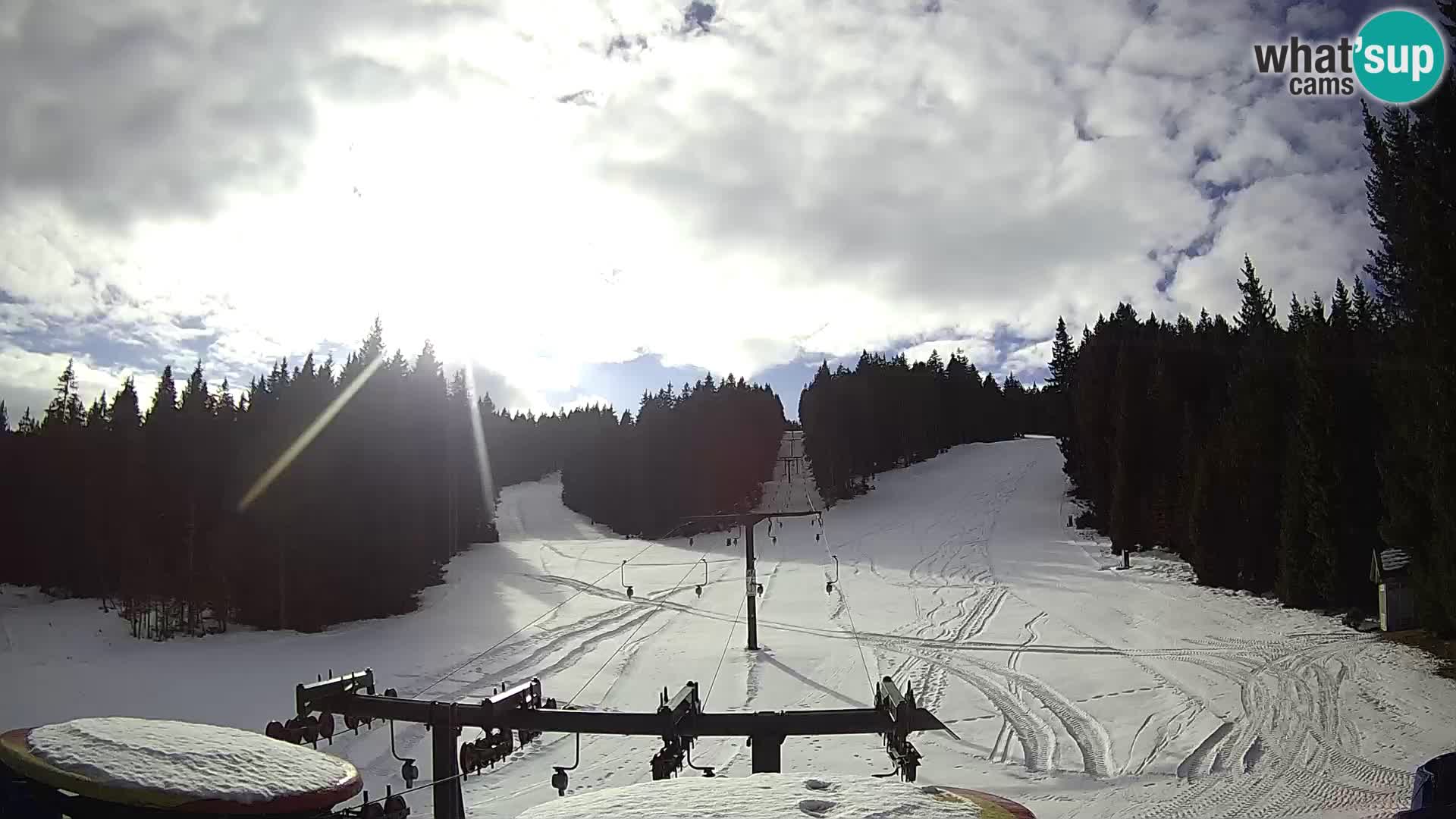 Comprensorio sciistico Rogla Webcam live Ostruščica piste 1 e 2