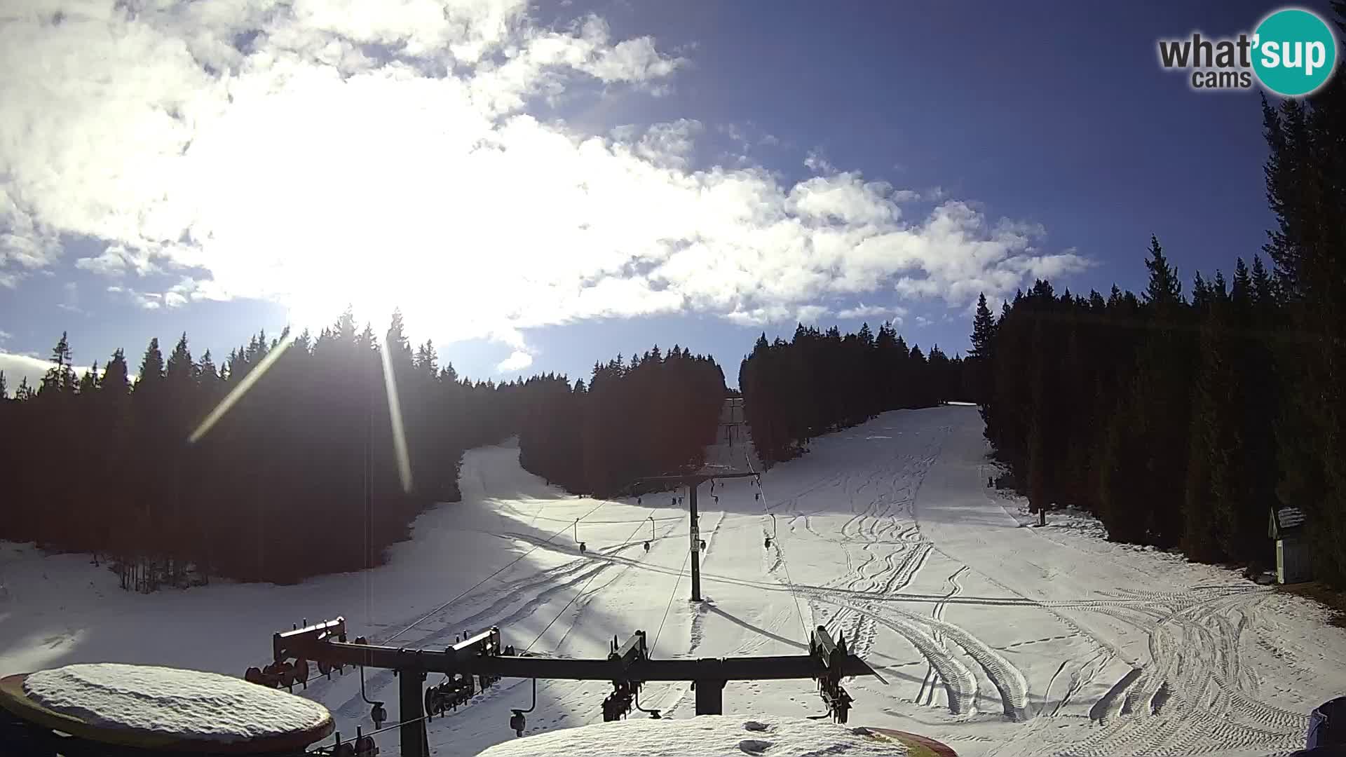 Comprensorio sciistico Rogla Webcam live Ostruščica piste 1 e 2