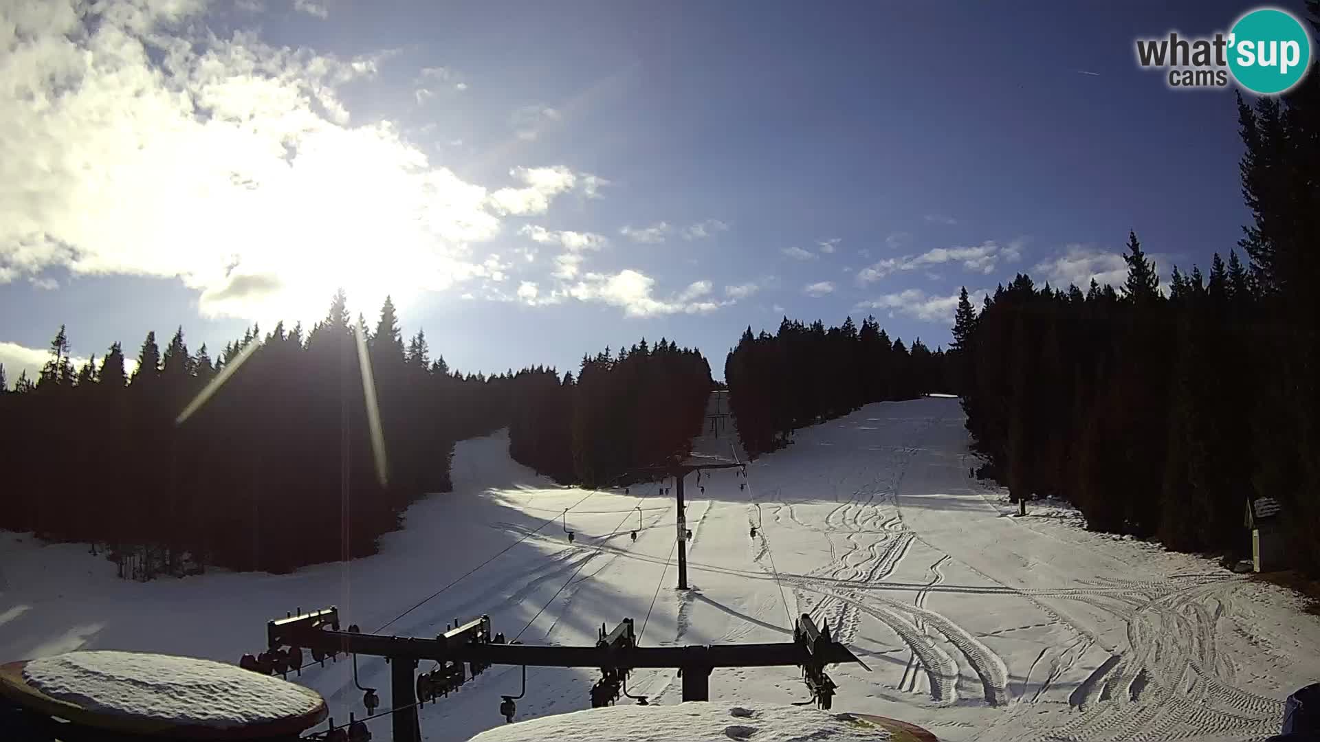 Skigebiet Rogla Webcam Ostruščica Piste 1 und 2