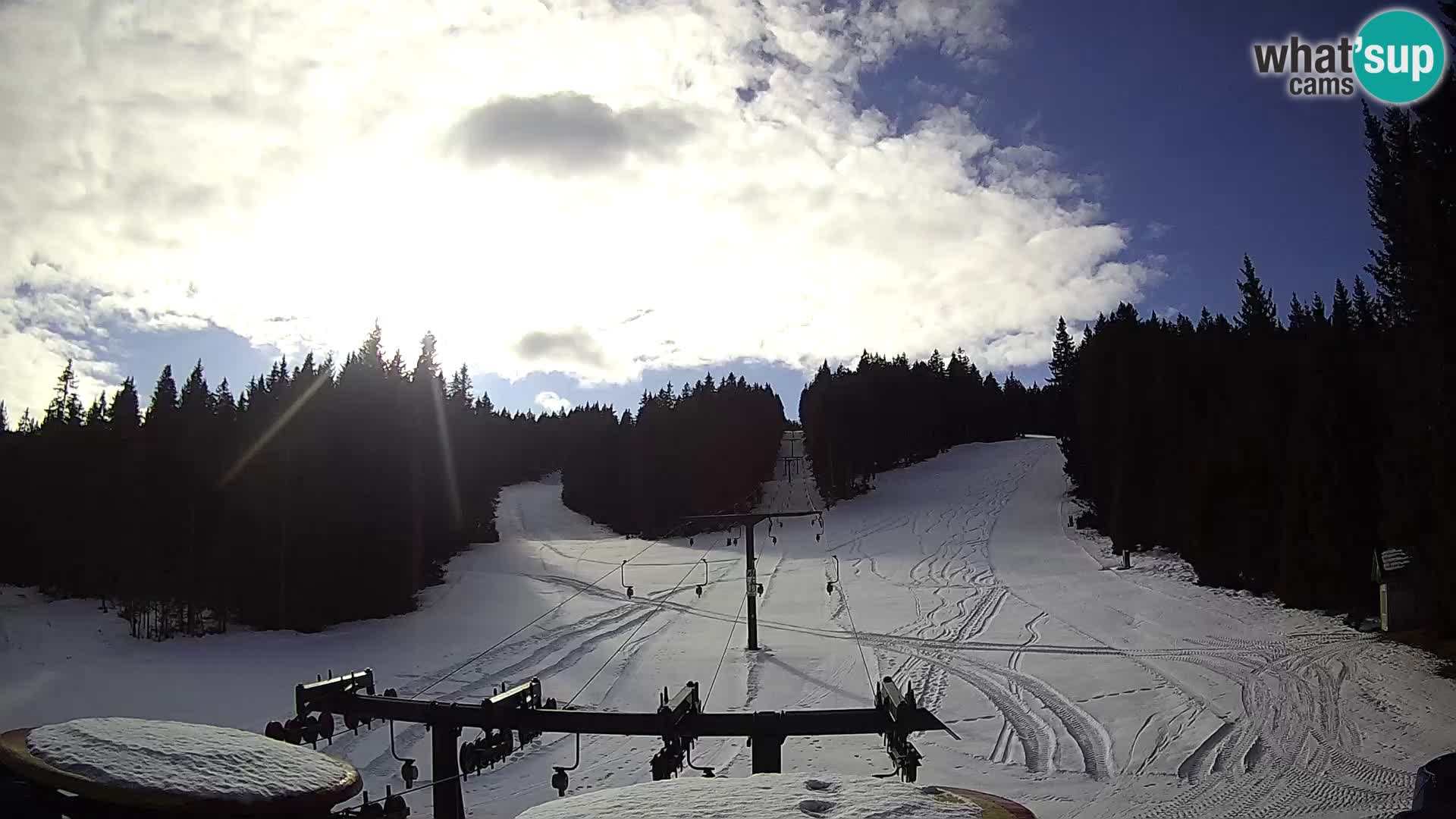 Skigebiet Rogla Webcam Ostruščica Piste 1 und 2