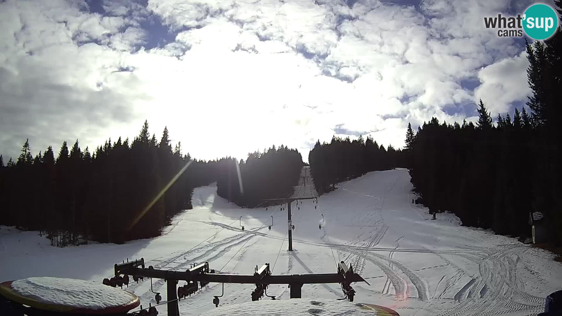 Skigebiet Rogla Webcam Ostruščica Piste 1 und 2