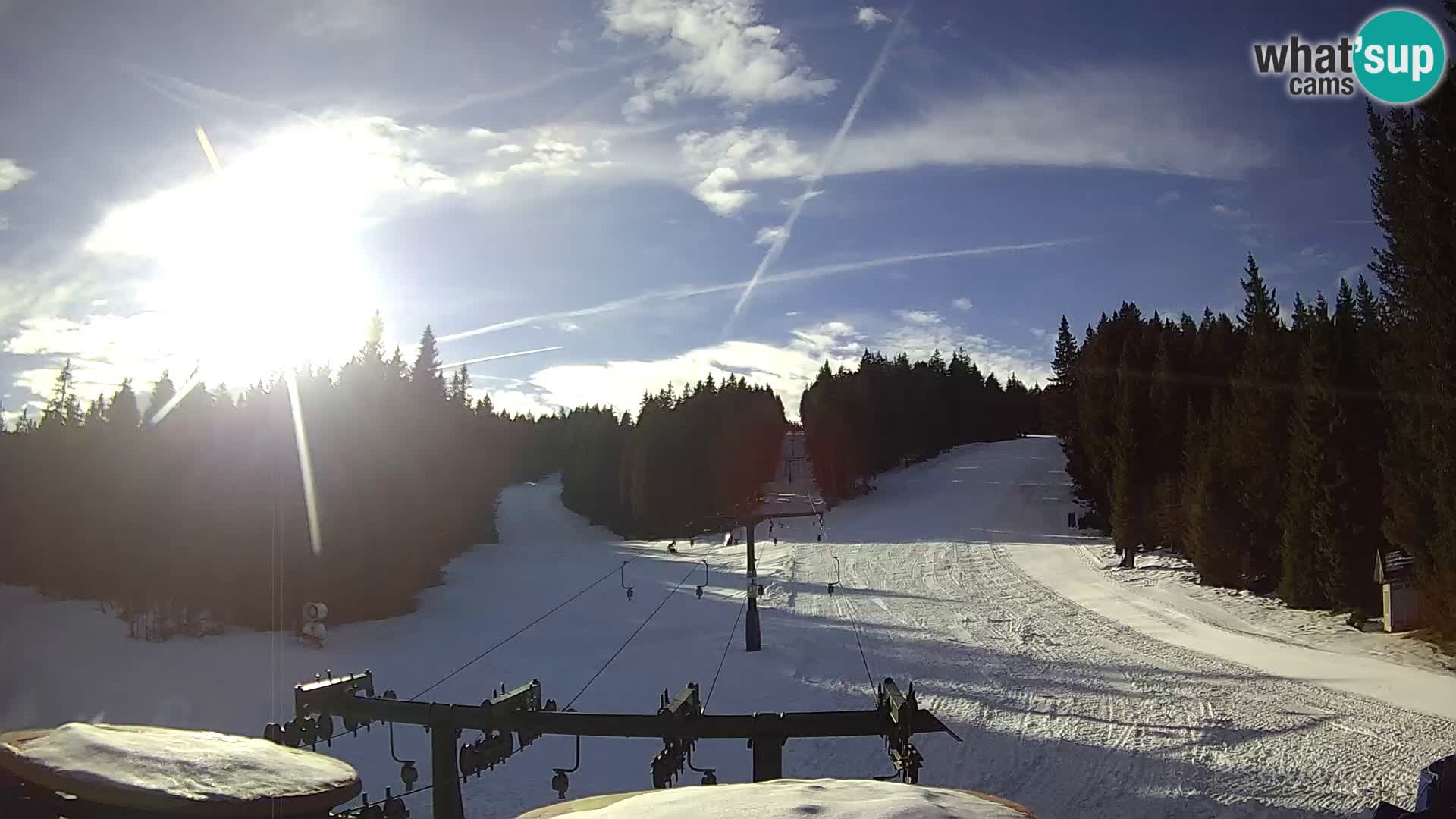 Comprensorio sciistico Rogla Webcam live Ostruščica piste 1 e 2