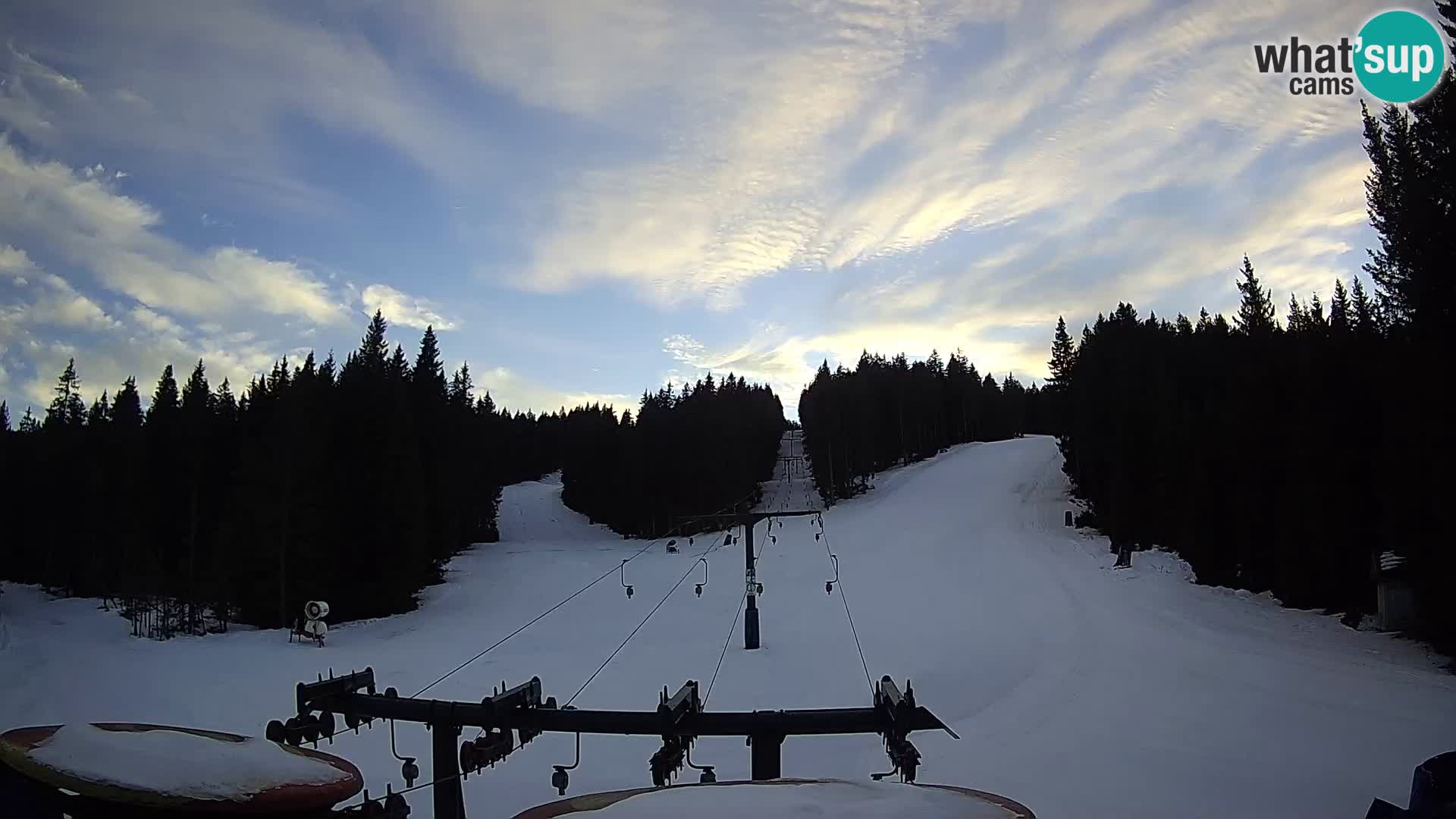 Skigebiet Rogla Webcam Ostruščica Piste 1 und 2