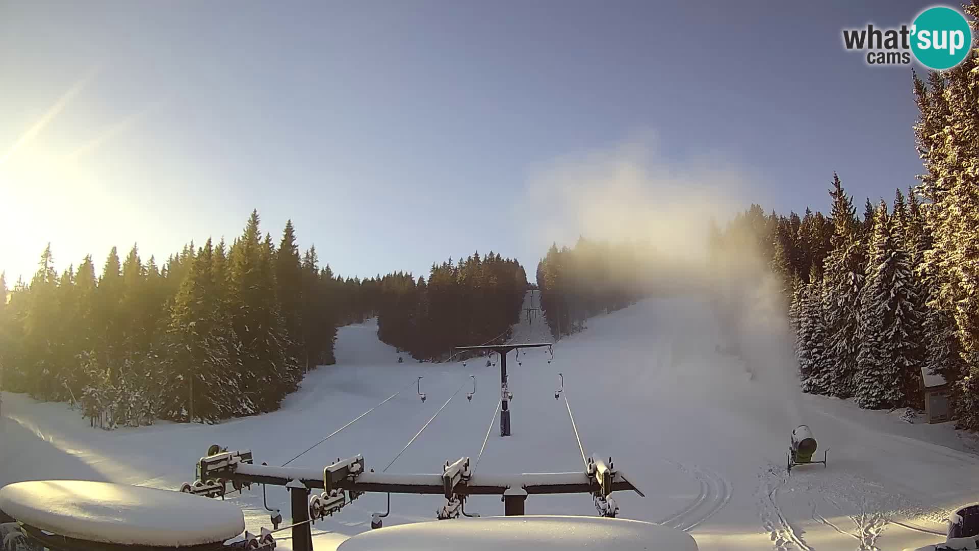 Skigebiet Rogla Webcam Ostruščica Piste 1 und 2