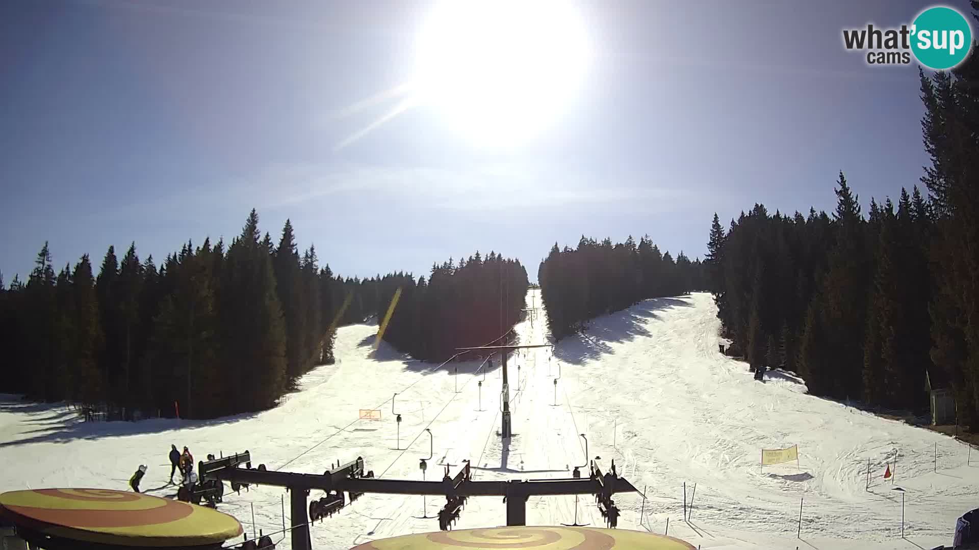 Skigebiet Rogla Webcam Ostruščica Piste 1 und 2