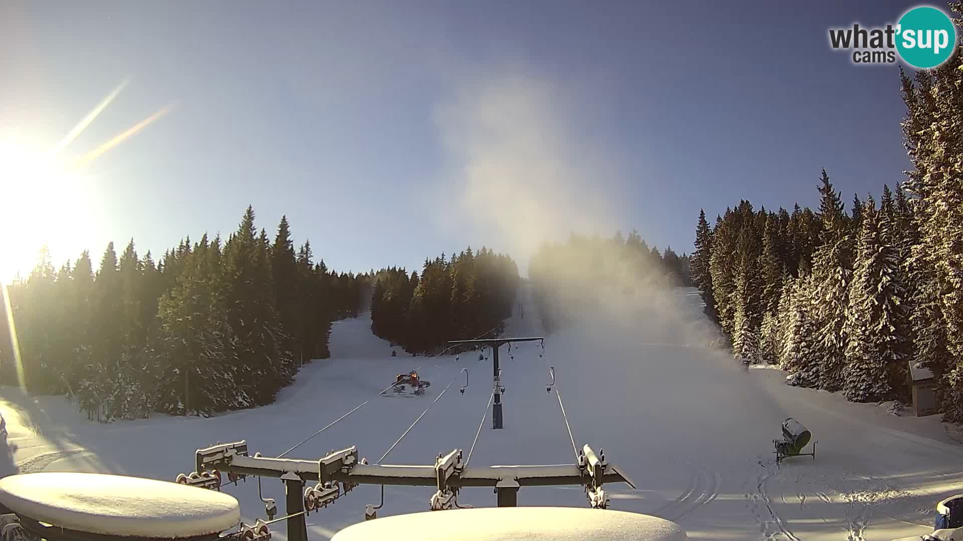 Skigebiet Rogla Webcam Ostruščica Piste 1 und 2