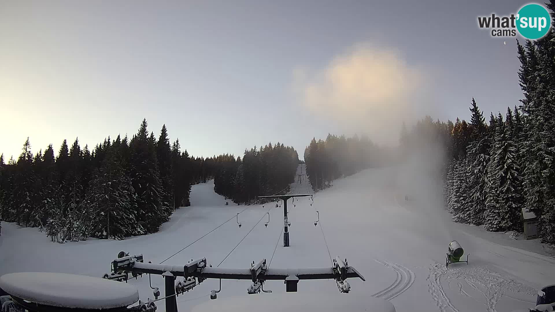 Comprensorio sciistico Rogla Webcam live Ostruščica piste 1 e 2