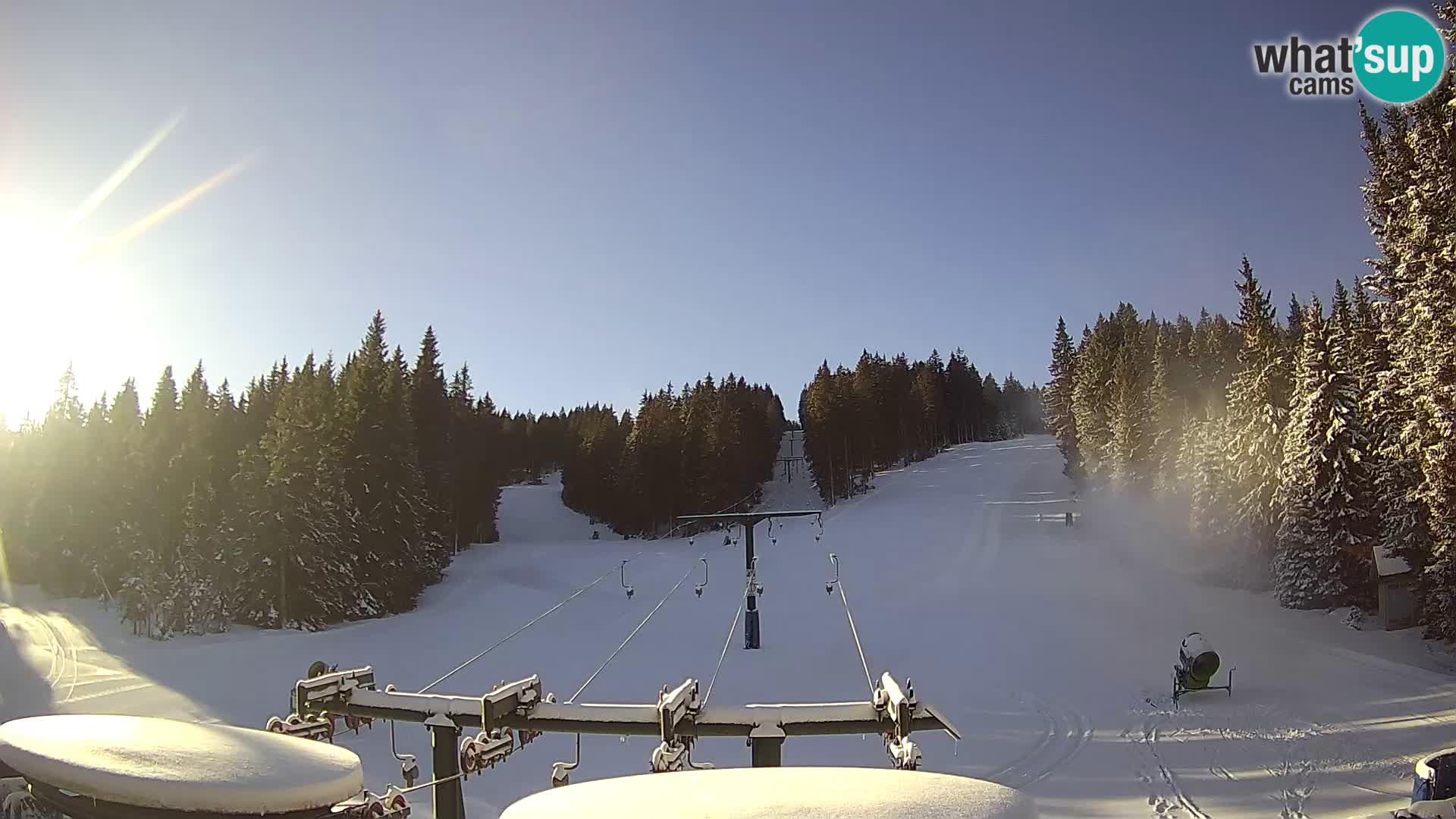 Estación de esquí Rogla Webcam Ostruščica pistas 1 y 2