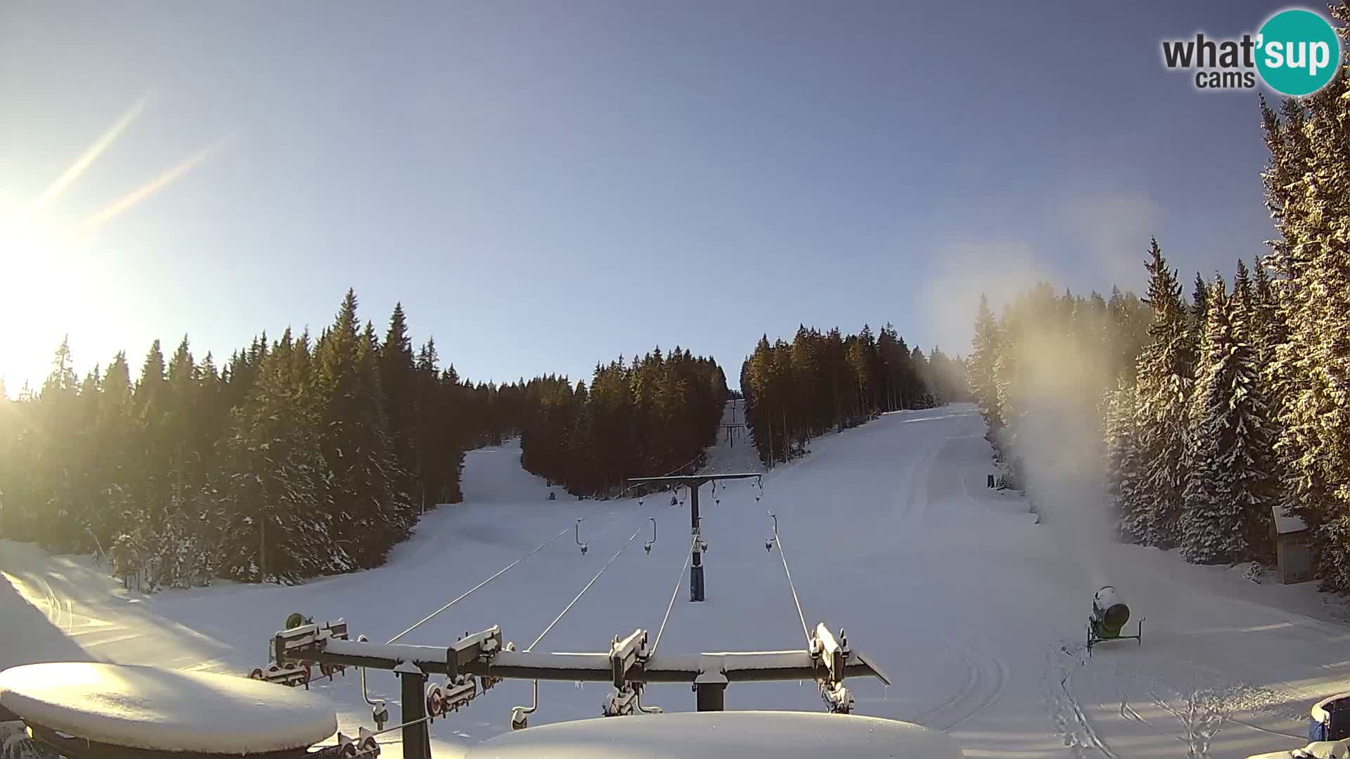 Comprensorio sciistico Rogla Webcam live Ostruščica piste 1 e 2