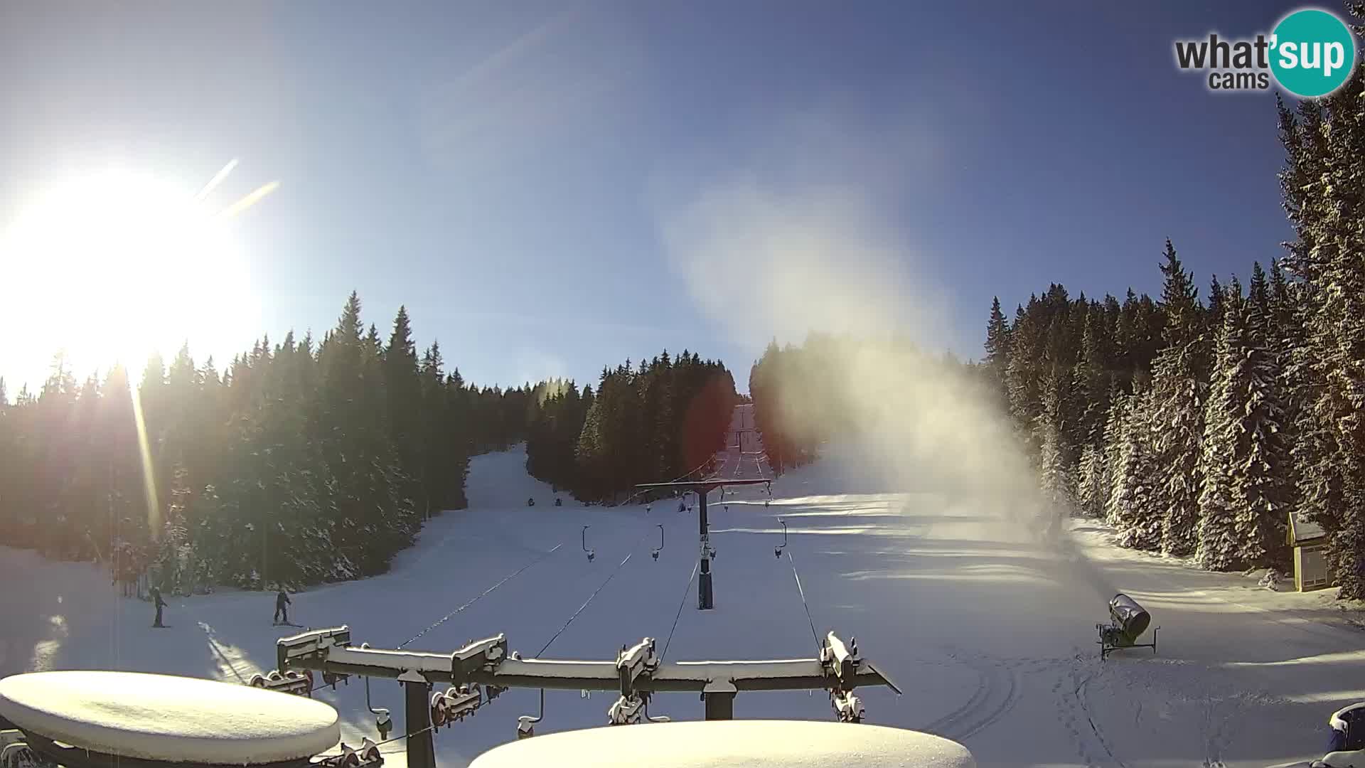 Skigebiet Rogla Webcam Ostruščica Piste 1 und 2