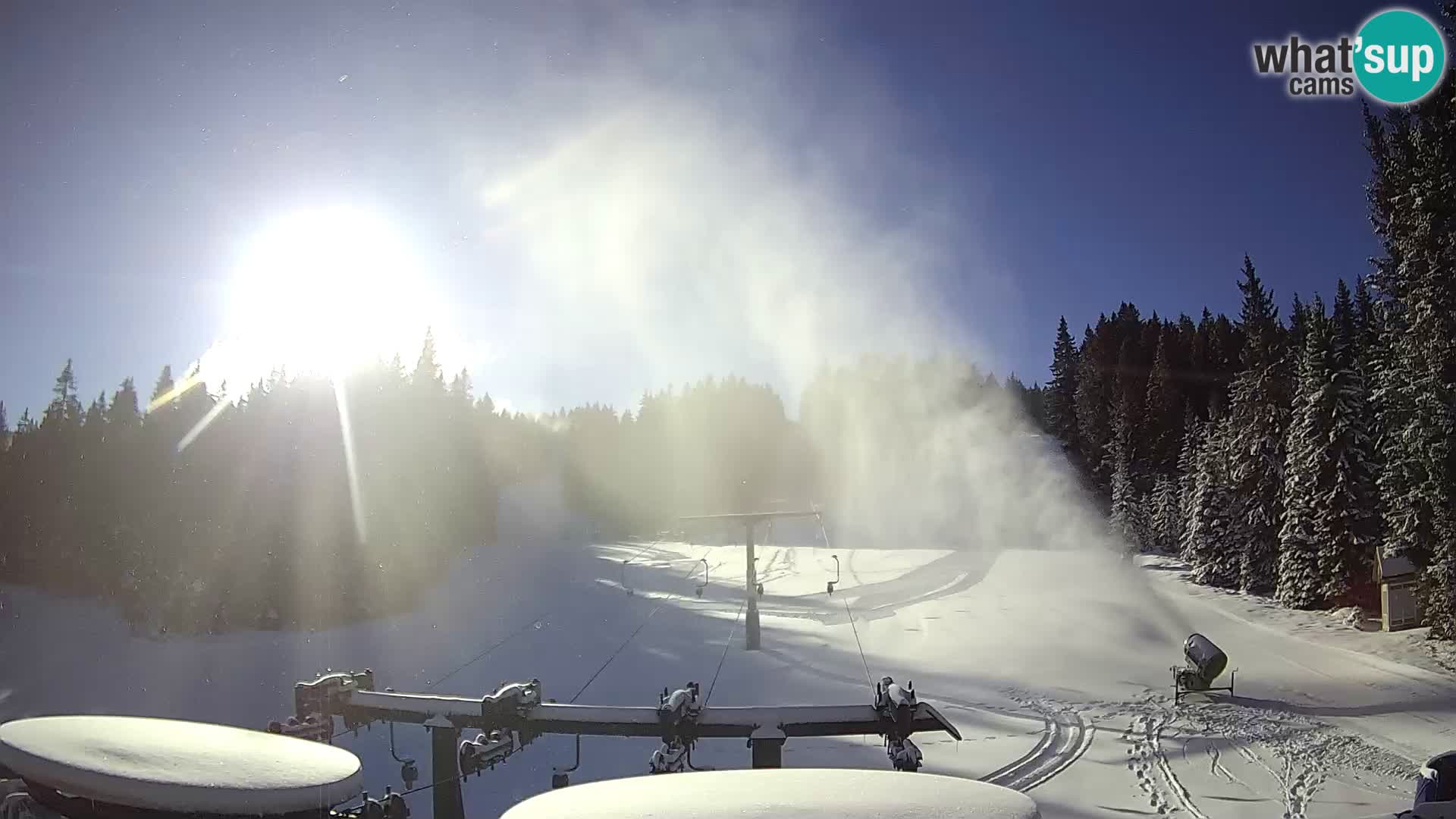 Skigebiet Rogla Webcam Ostruščica Piste 1 und 2