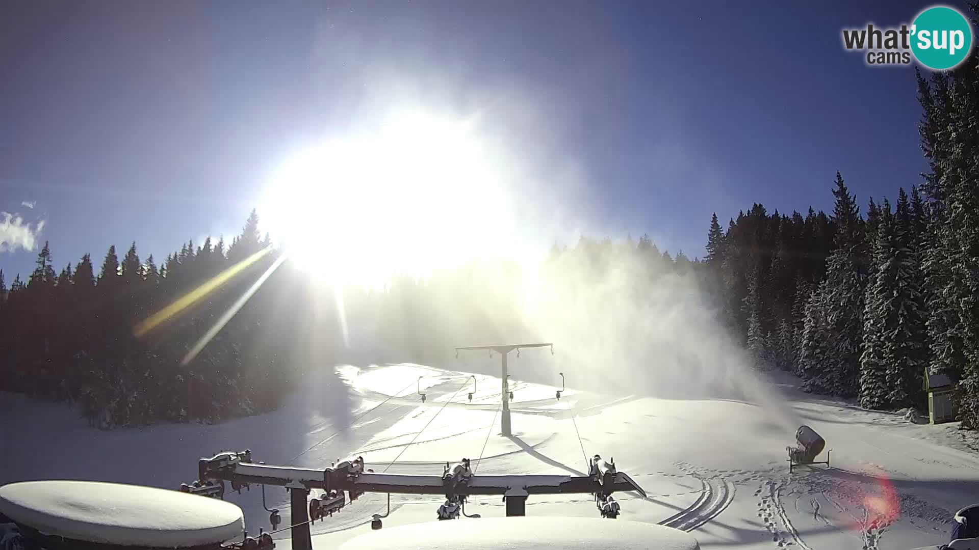 Skigebiet Rogla Webcam Ostruščica Piste 1 und 2