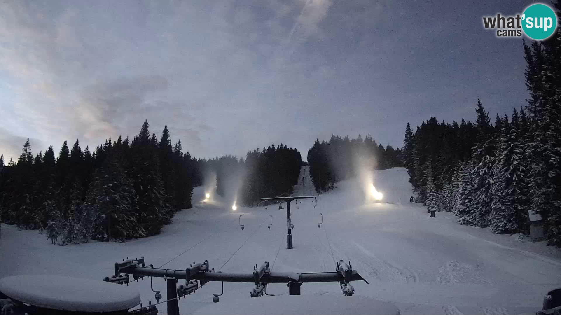 Skigebiet Rogla Webcam Ostruščica Piste 1 und 2