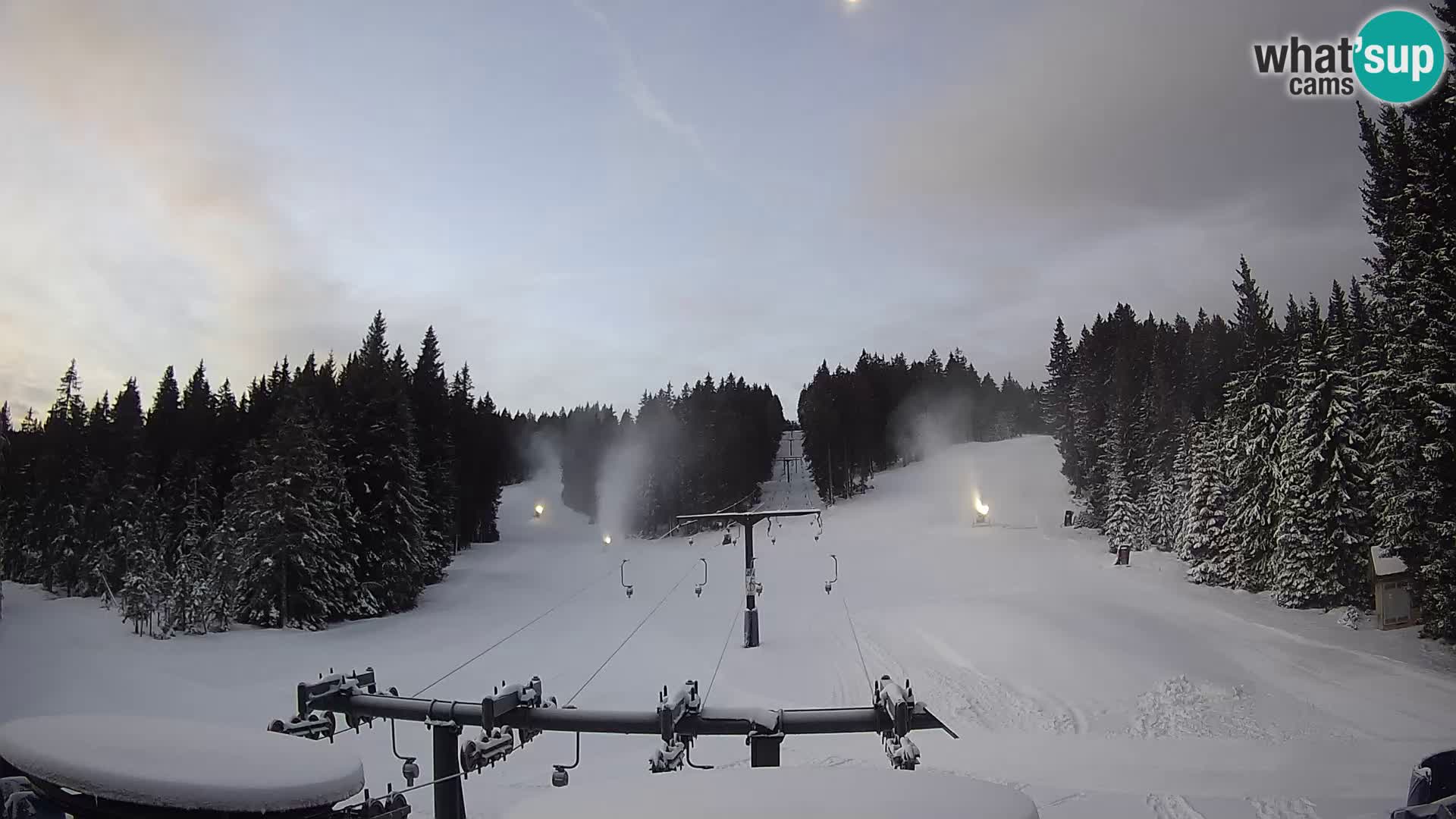 Skigebiet Rogla Webcam Ostruščica Piste 1 und 2