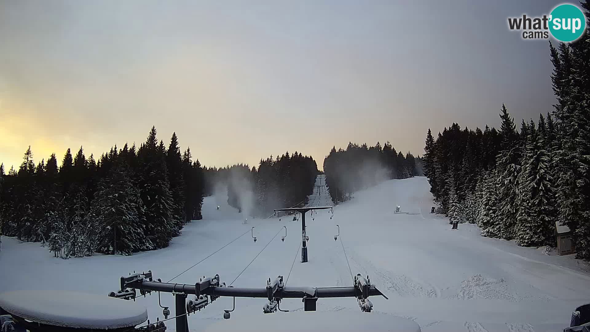 Skigebiet Rogla Webcam Ostruščica Piste 1 und 2