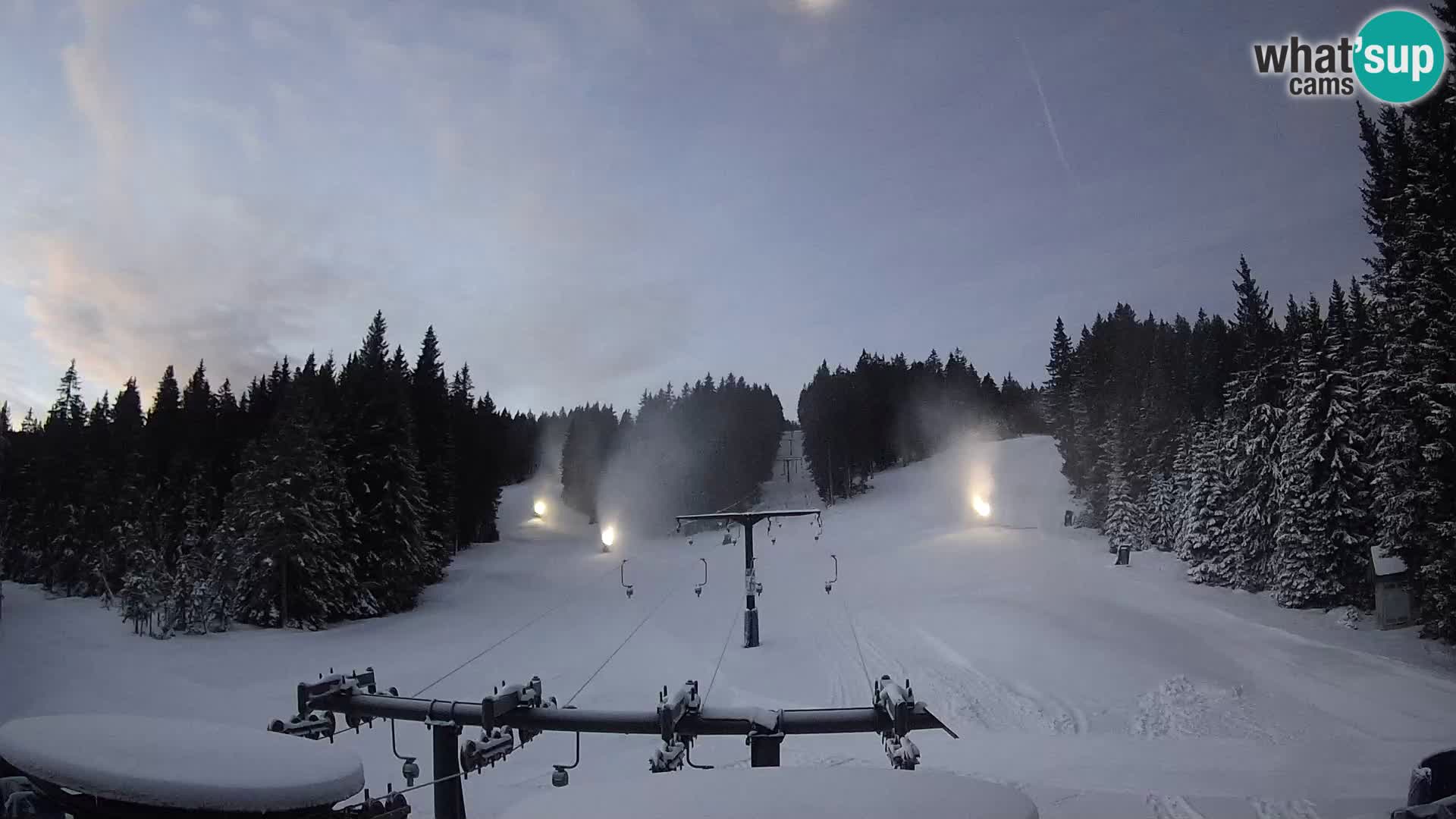 Skigebiet Rogla Webcam Ostruščica Piste 1 und 2