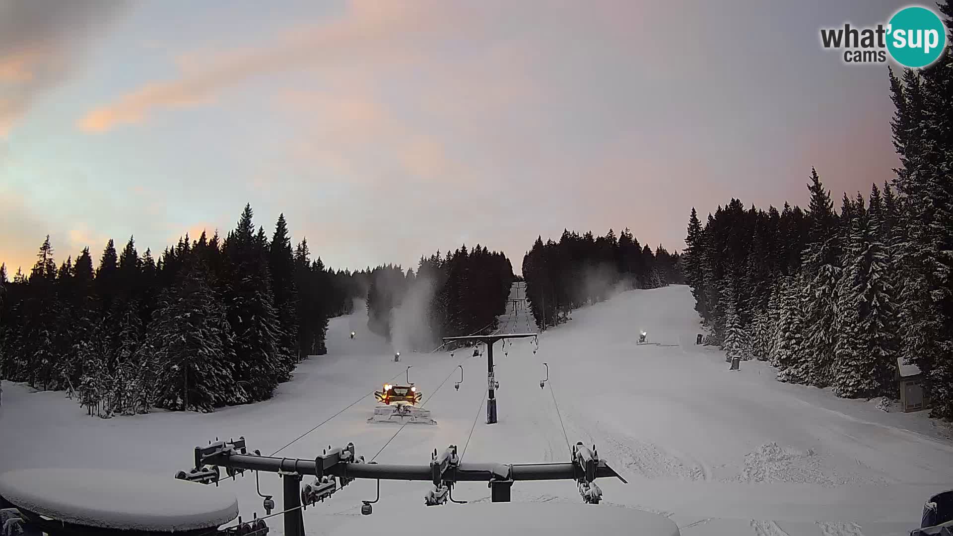 Skigebiet Rogla Webcam Ostruščica Piste 1 und 2