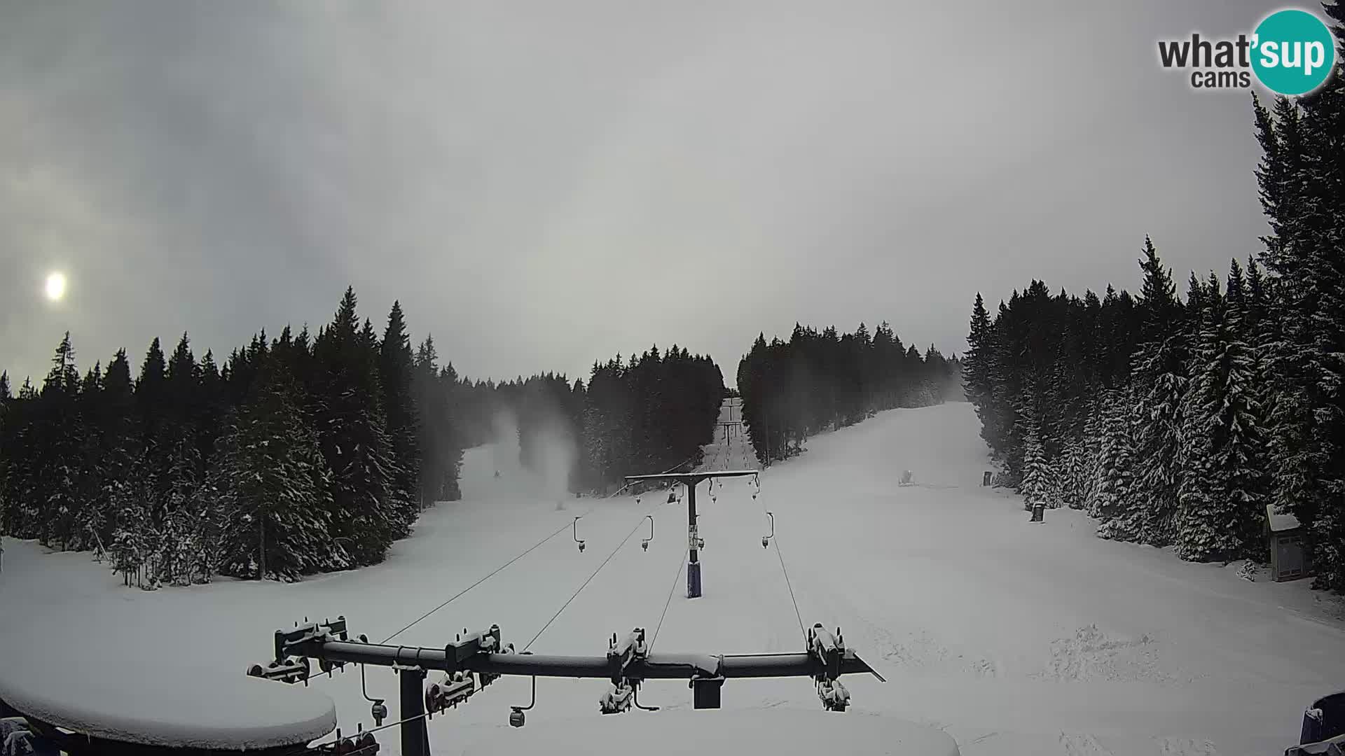 Comprensorio sciistico Rogla Webcam live Ostruščica piste 1 e 2