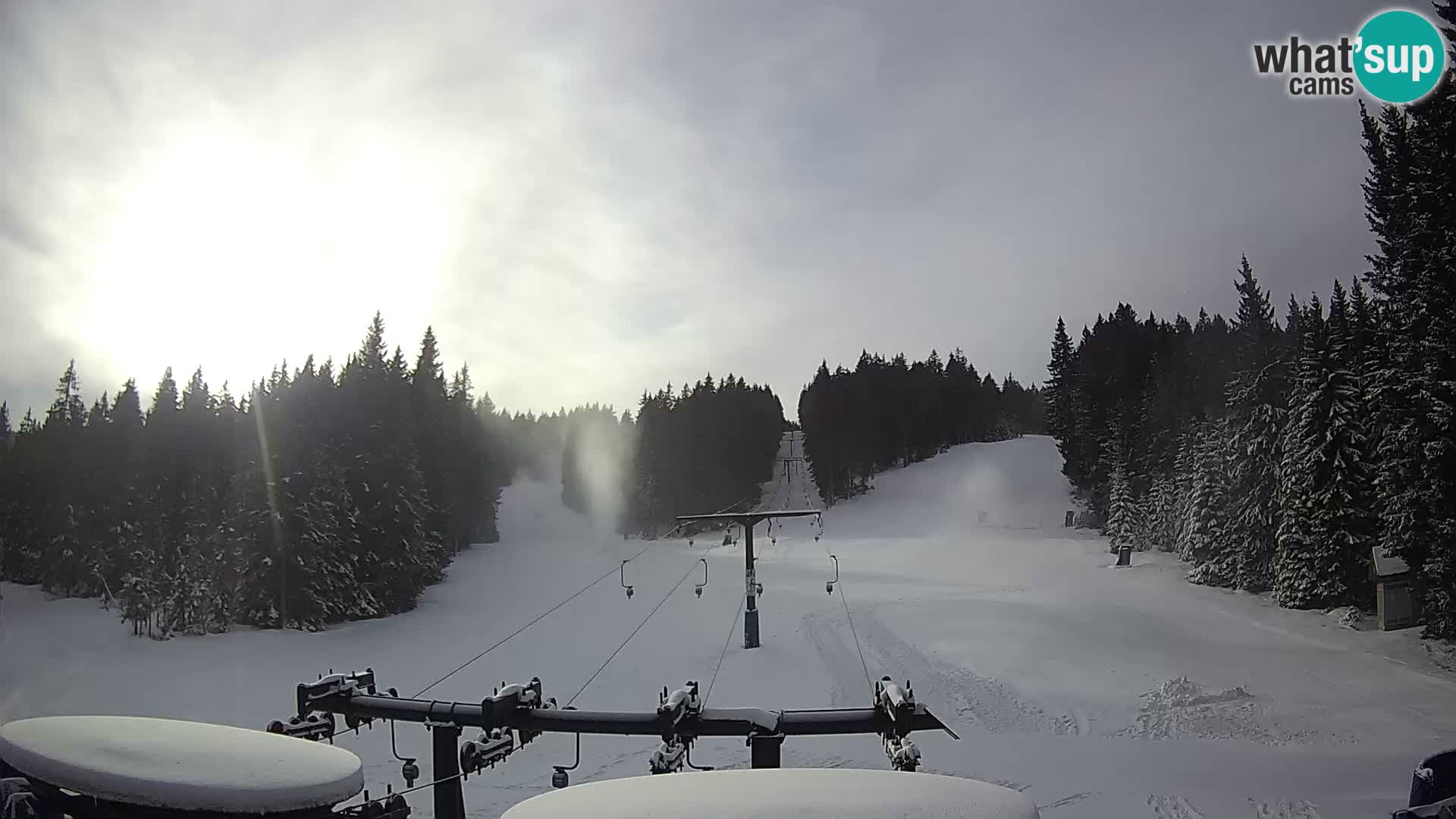 Skigebiet Rogla Webcam Ostruščica Piste 1 und 2