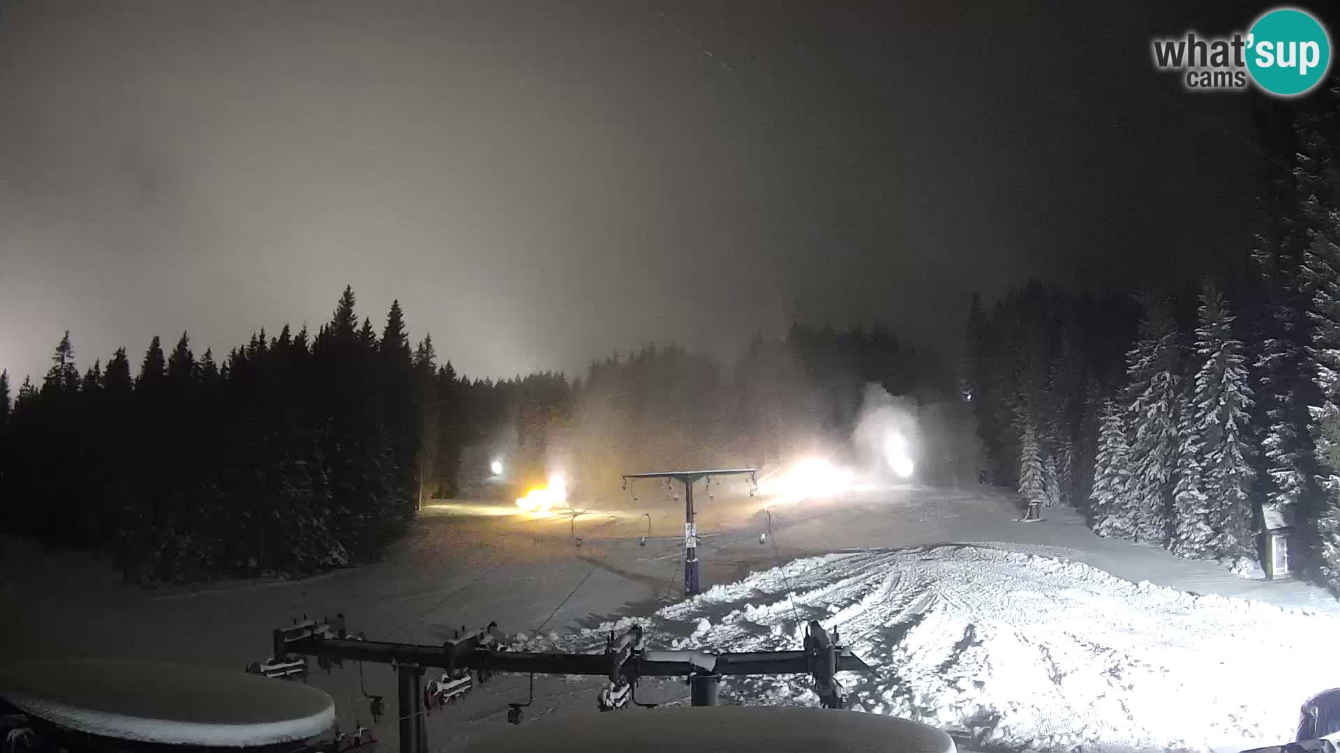 Skigebiet Rogla Webcam Ostruščica Piste 1 und 2