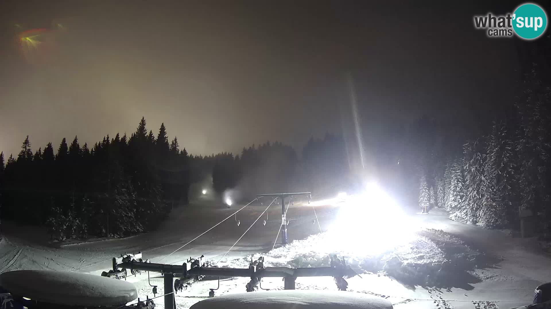 Skigebiet Rogla Webcam Ostruščica Piste 1 und 2