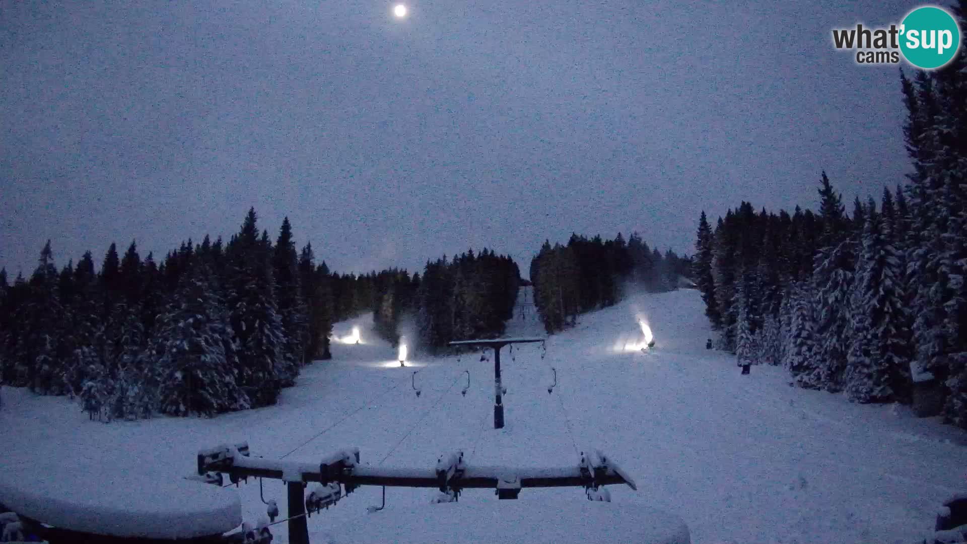 Comprensorio sciistico Rogla Webcam live Ostruščica piste 1 e 2