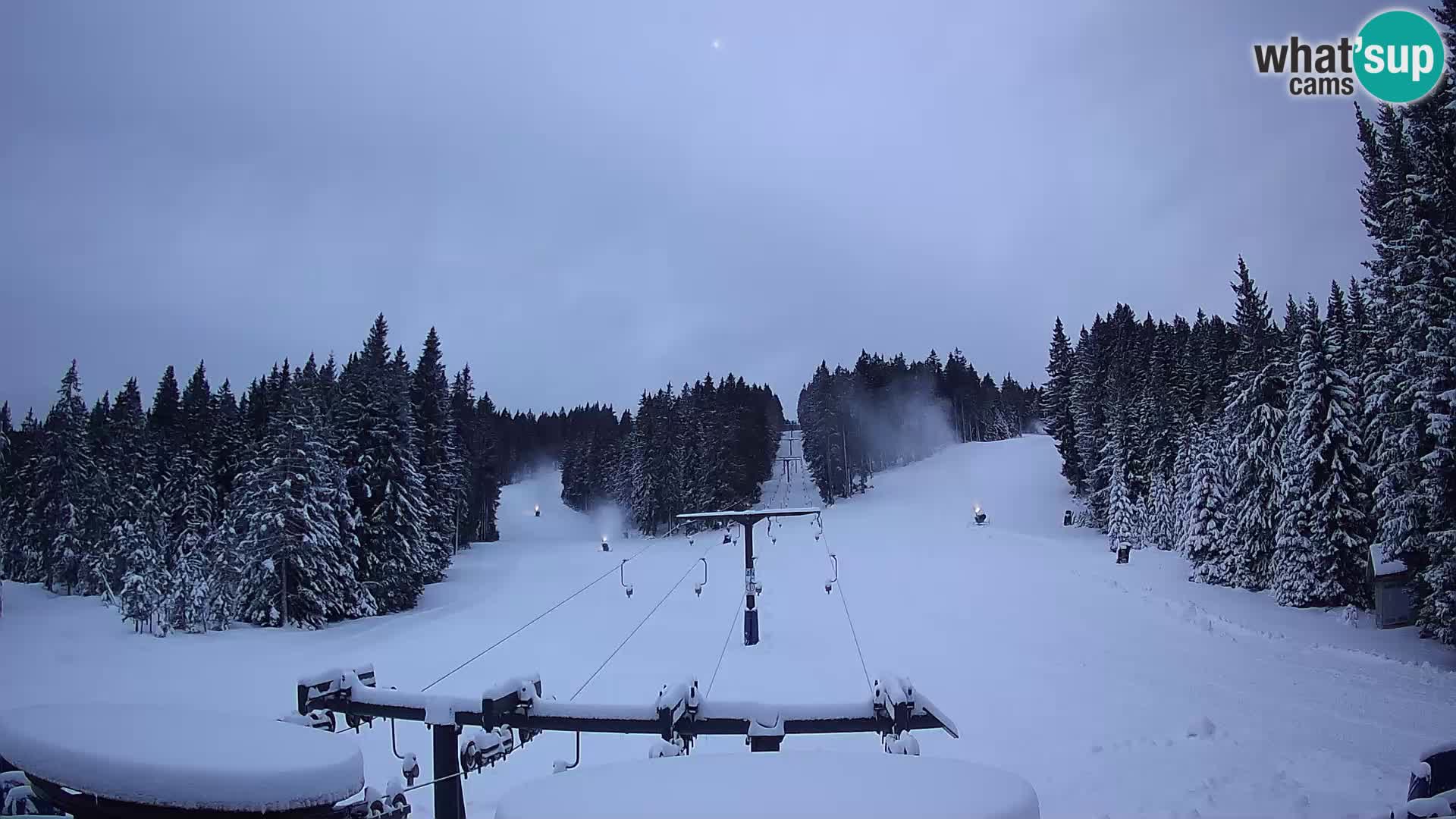 Comprensorio sciistico Rogla Webcam live Ostruščica piste 1 e 2